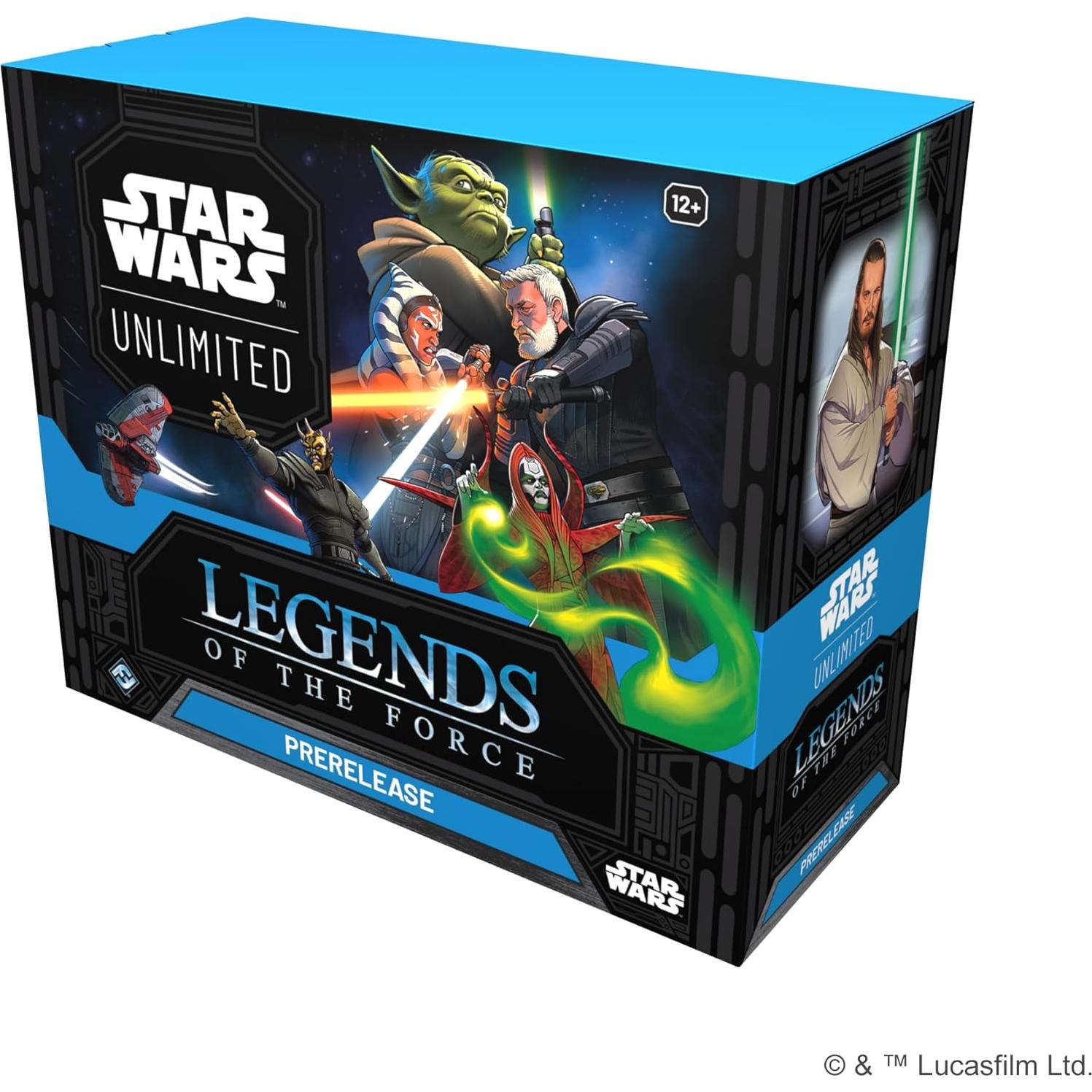 Caja de Prerelease Star Wars Unlimited Leyendas de La Fuerza - 6 Paquetes de Mejora y Tarjetas Exclusivas