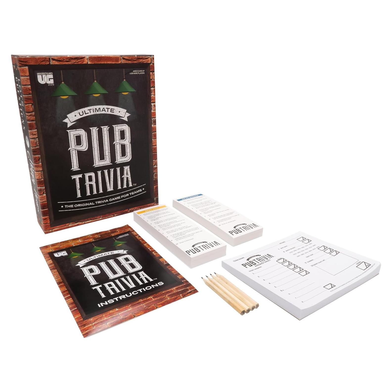 Juego de Trivia Ultimate Pub University Games para 4+ Jugadores