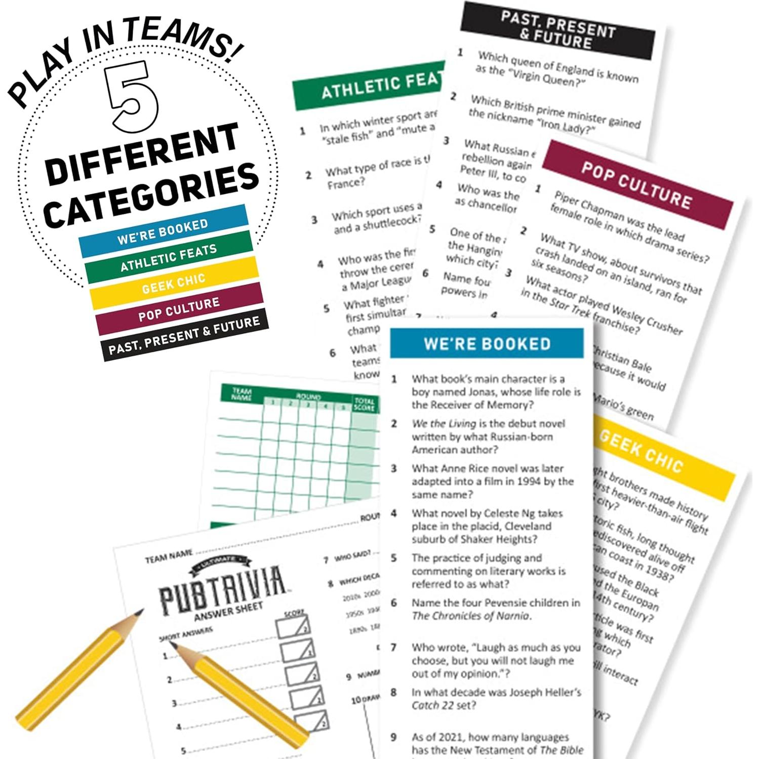 Juego de Trivia Ultimate Pub University Games para 4+ Jugadores