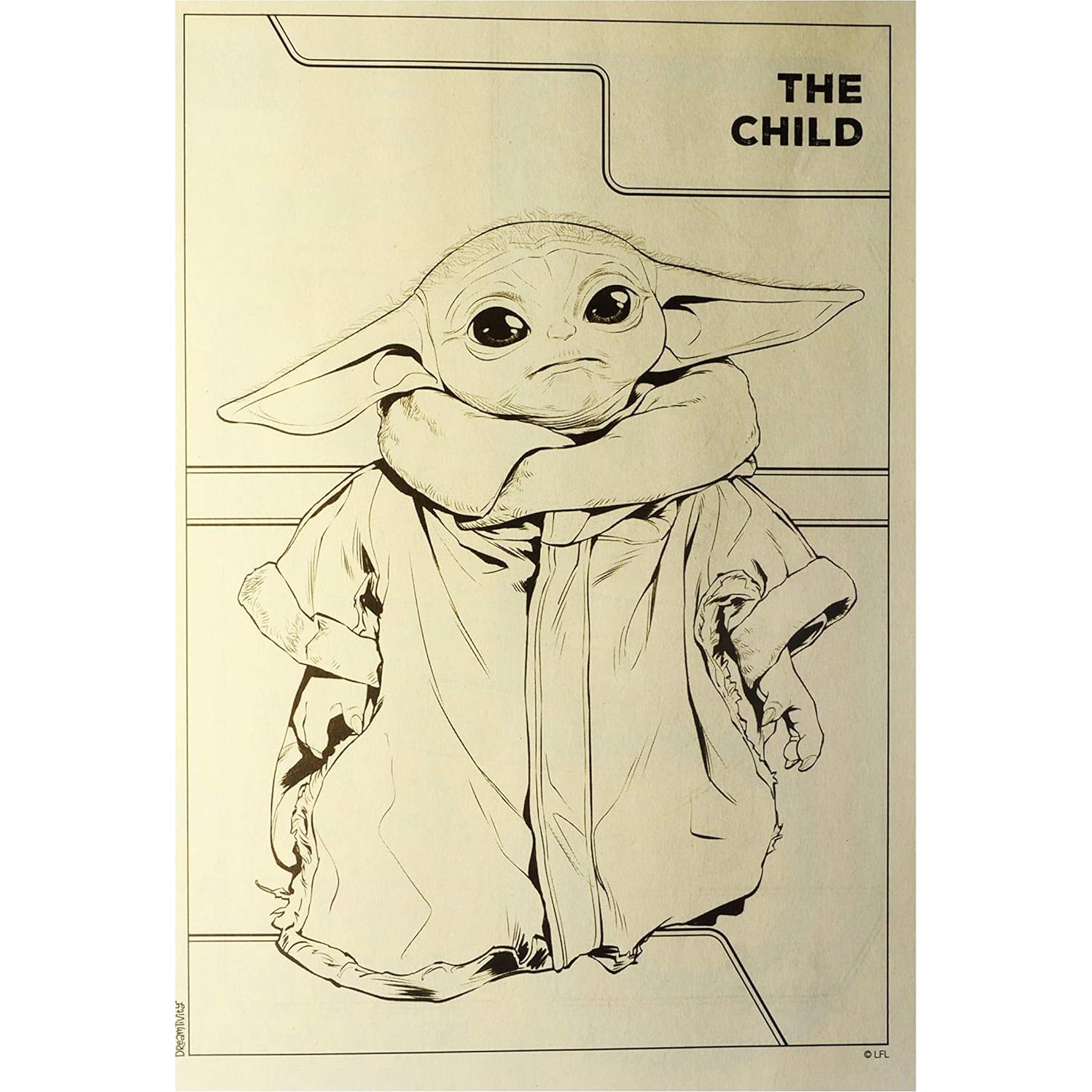 Set de Colorear Star Wars The Mandalorian Baby Yoda
