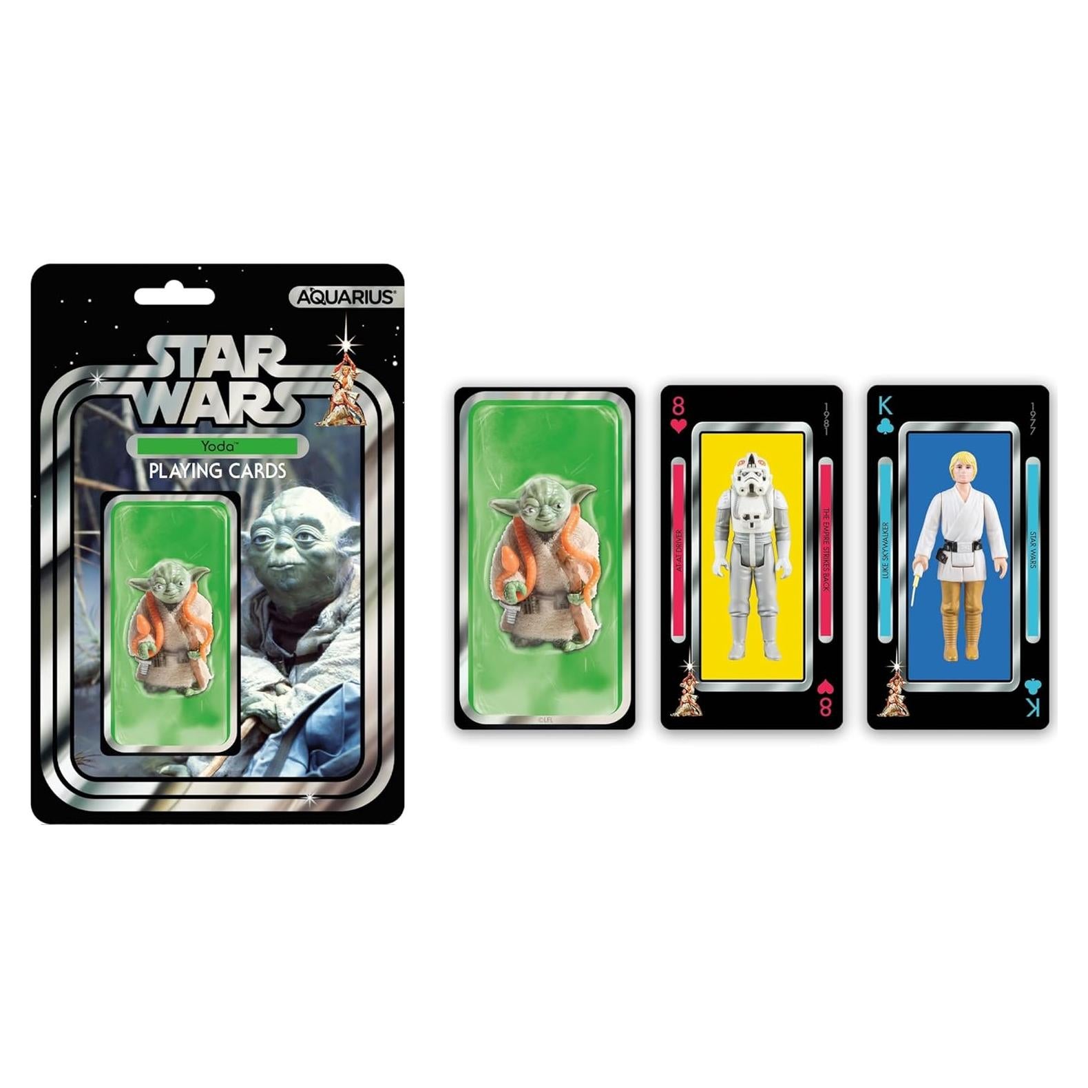 Baraja de Cartas Premium Star Wars Yoda - AQUARIUS 54 Cartas