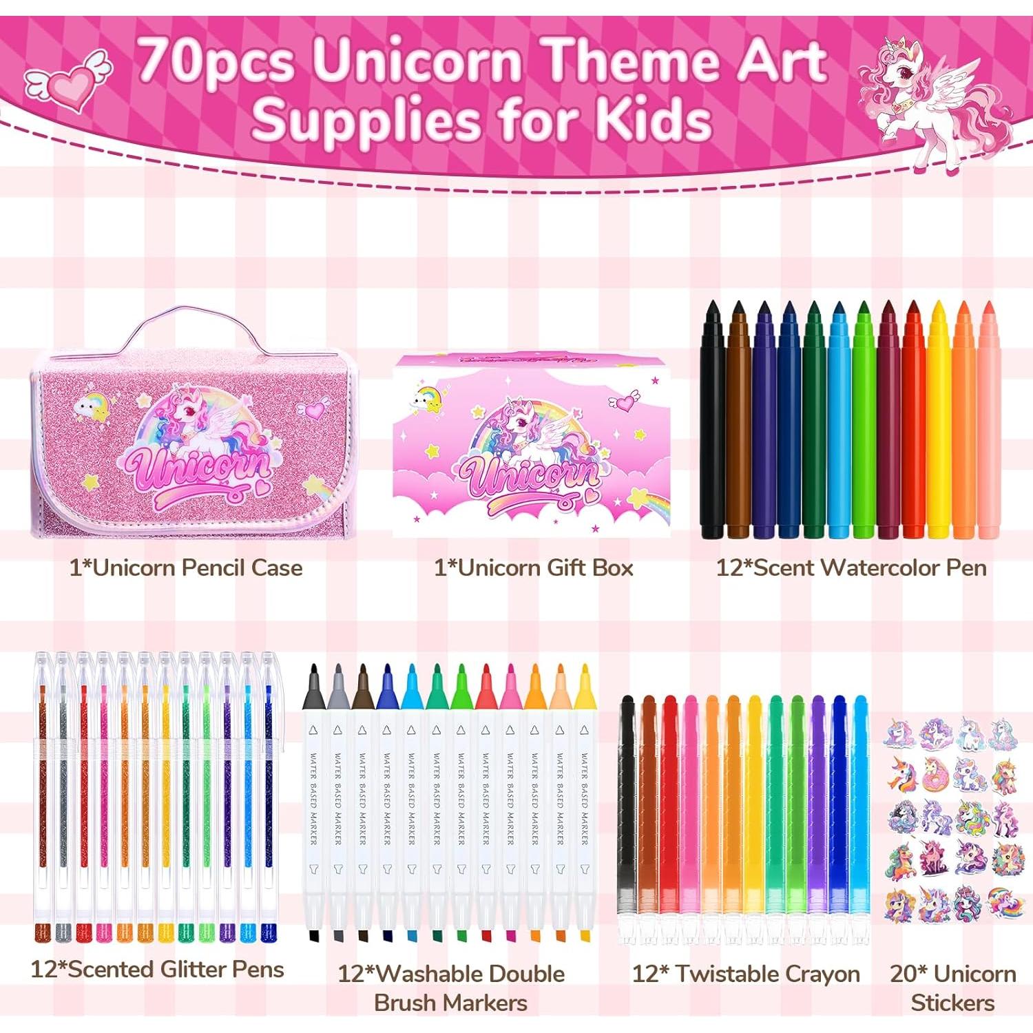 Juego de Marcadores Lavables DreamyCandy 70PCS Unicornio