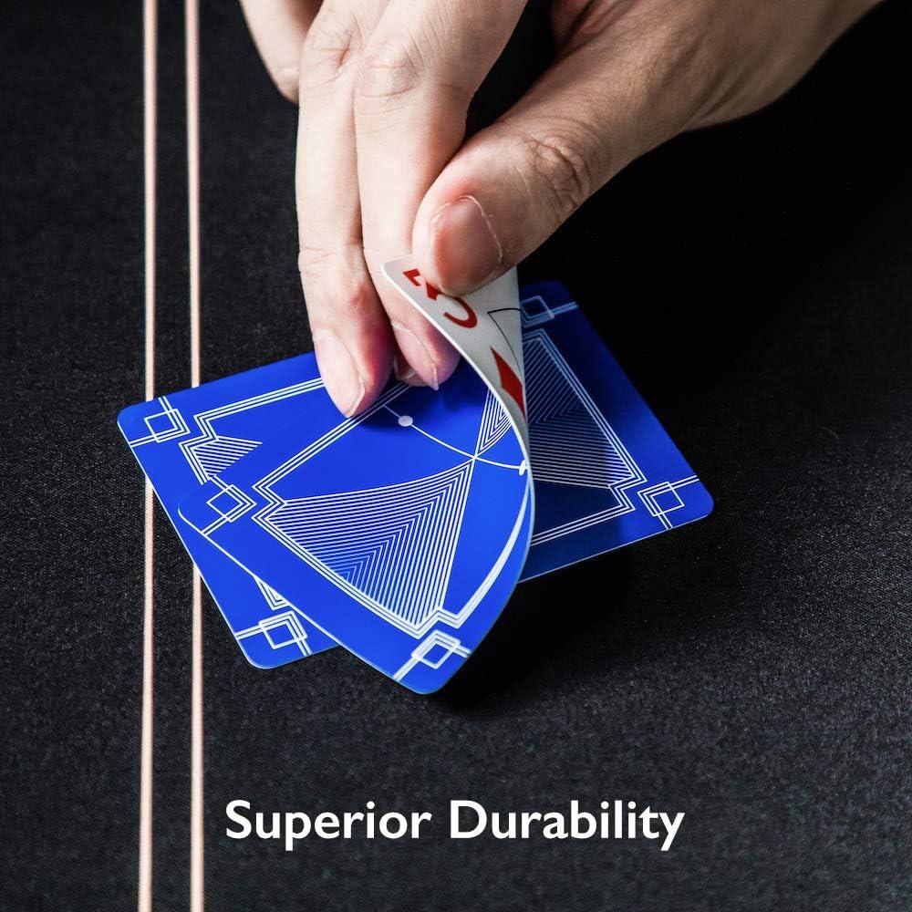 Set de Cartas de Póker SLOWPLAY 100% Plástico Jumbo 2 Barajas