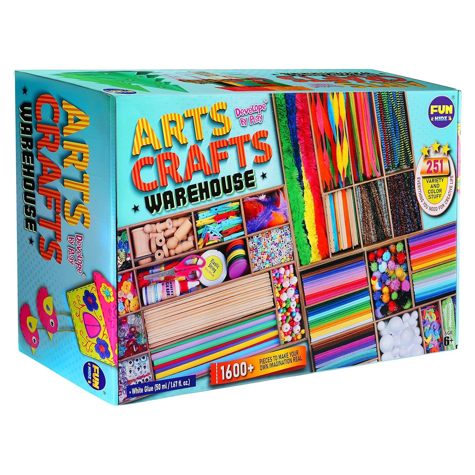 Caja de Manualidades Jumbo FunKidz 3 Capas 1600 Piezas