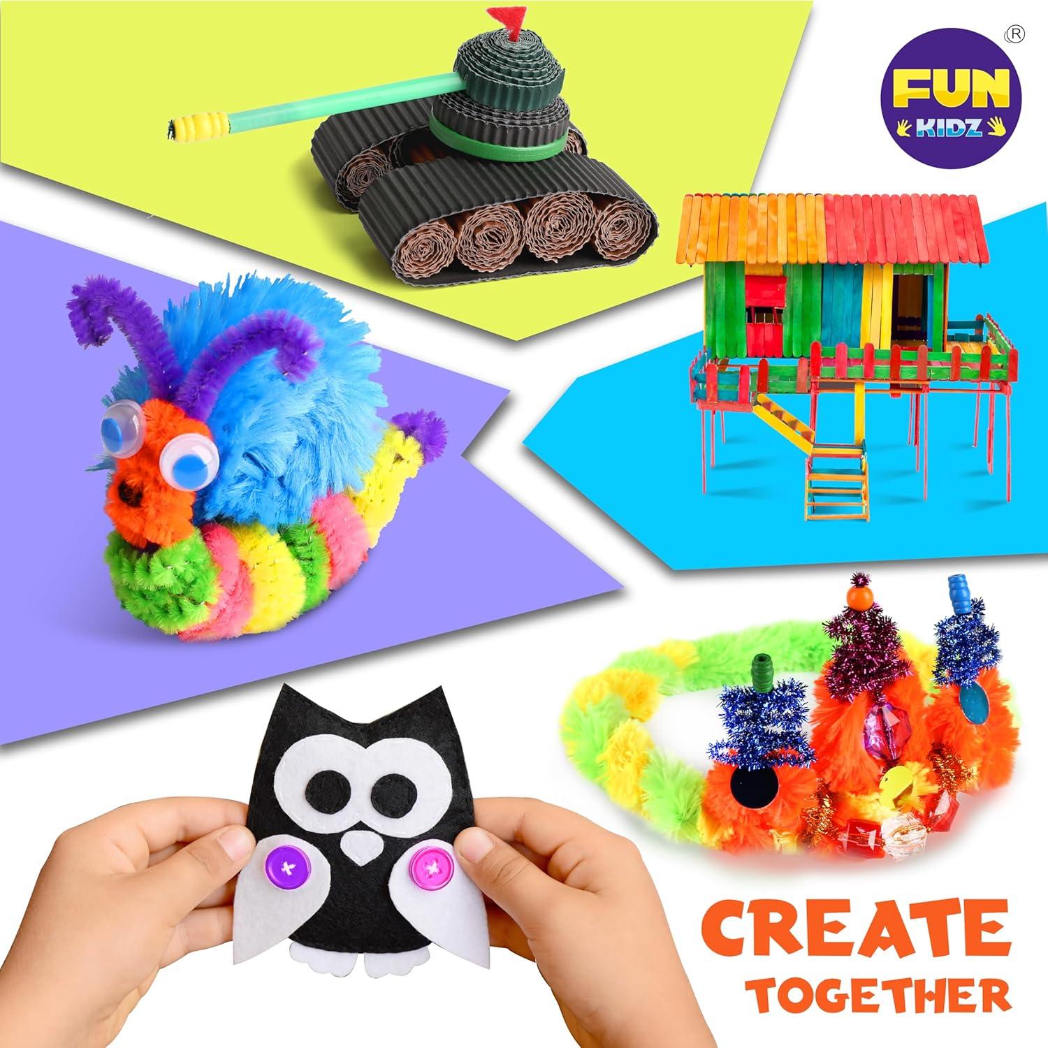 Caja de Manualidades Jumbo FunKidz 3 Capas 1600 Piezas