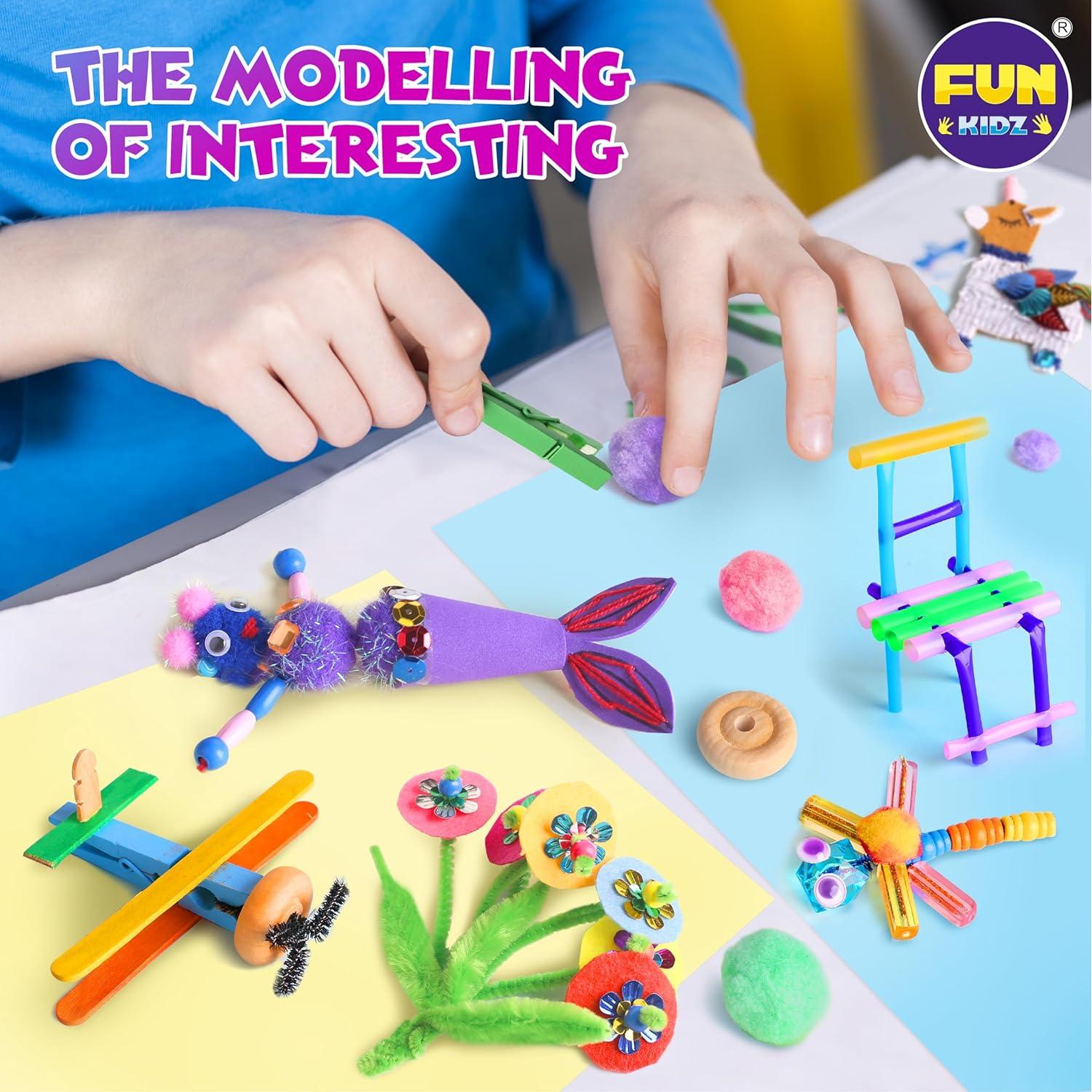 Caja de Manualidades Jumbo FunKidz 3 Capas 1600 Piezas