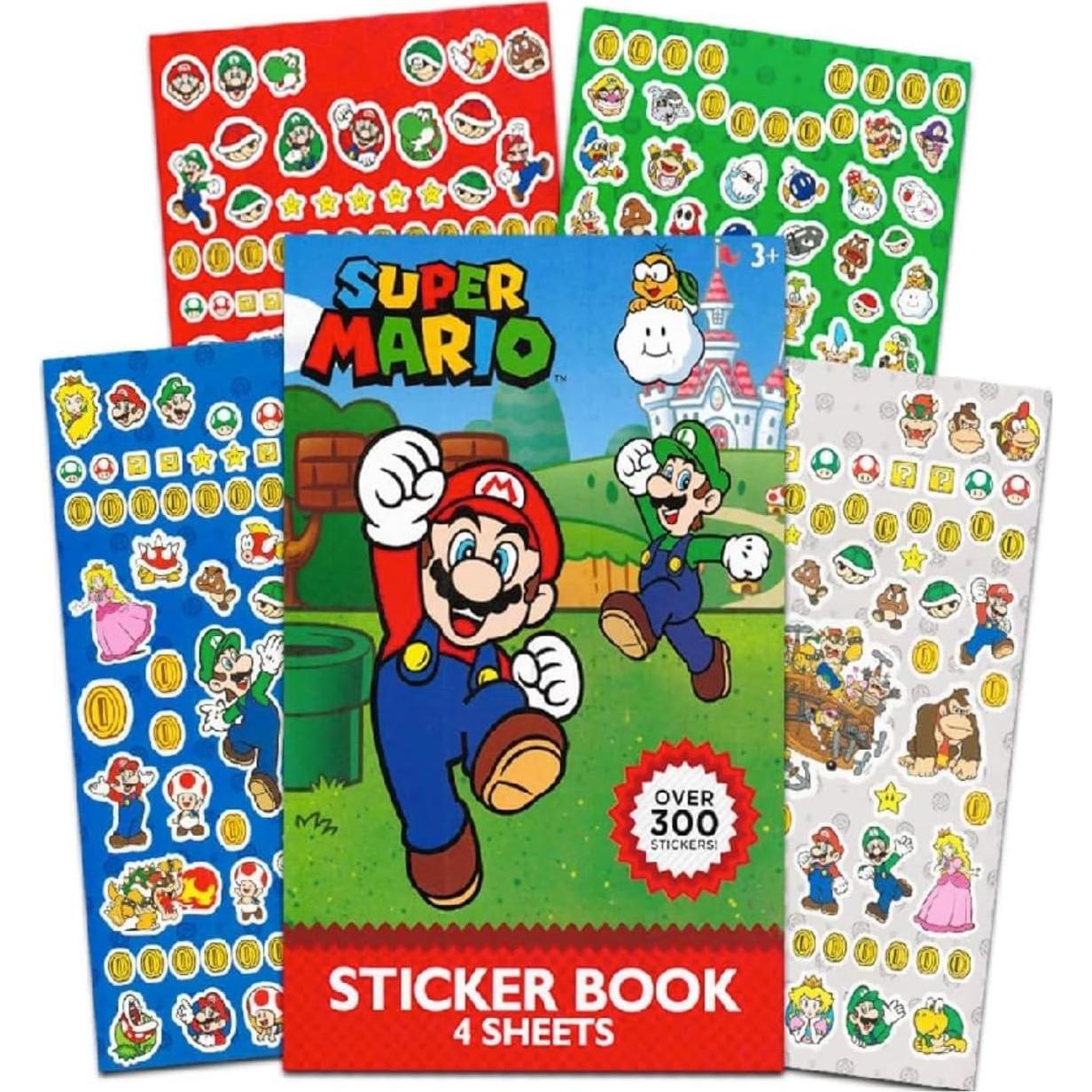 Set de Stickers Super Mario 300 Piezas Coloridos