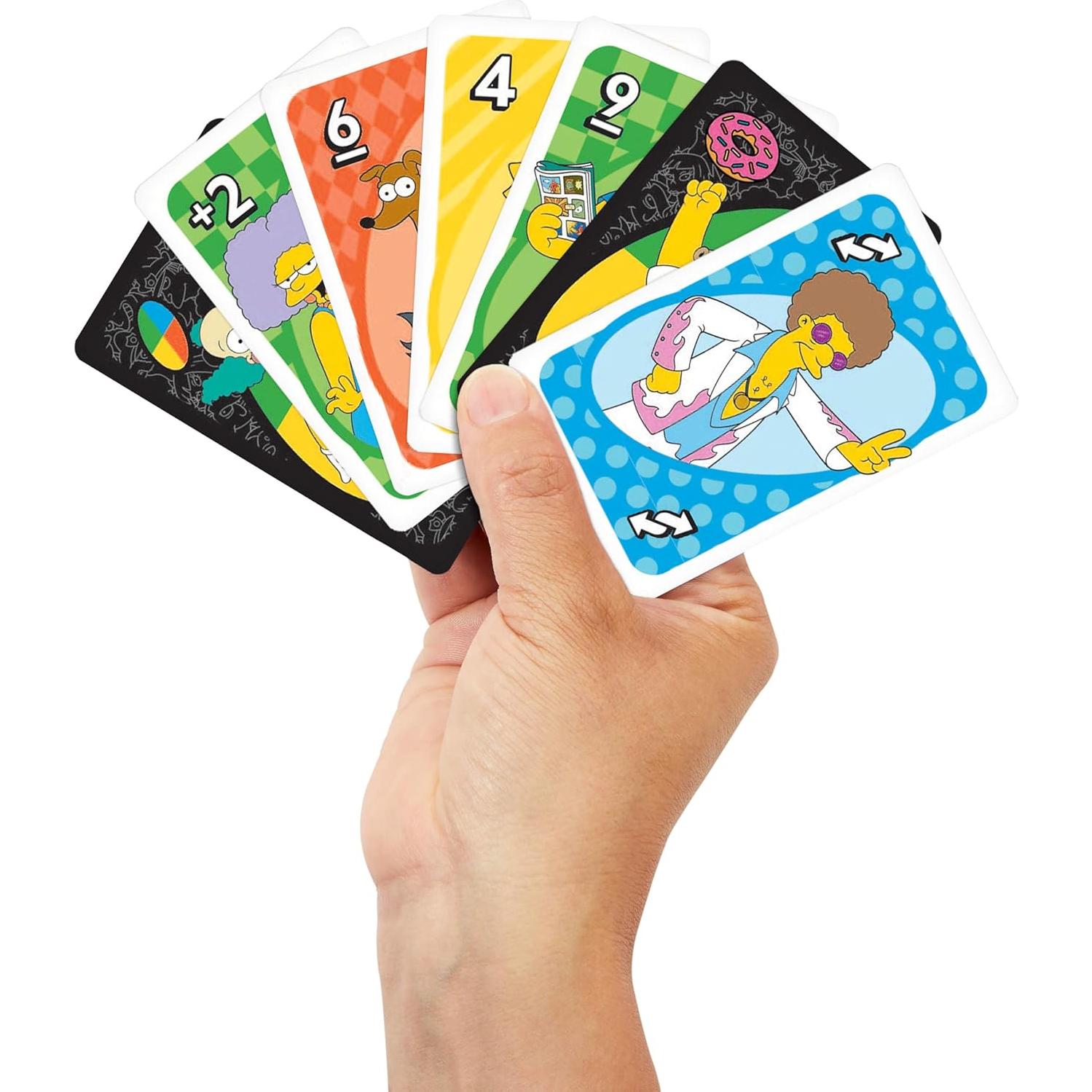 Juego de Cartas UNO Los Simpsons Mattel 2-10 Jugadores