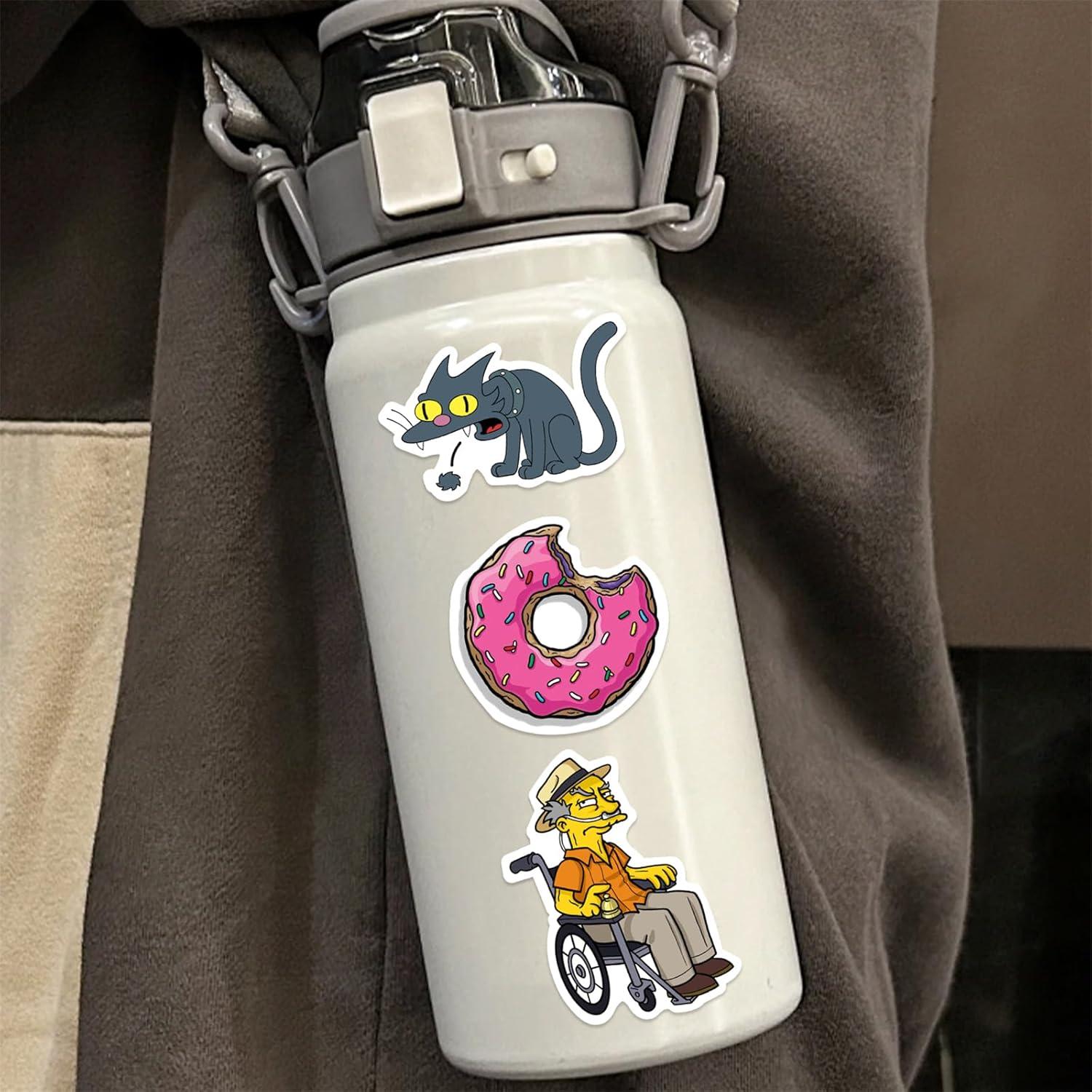 50 Pegatinas de Vinilo Impermeables Los Simpson - LXYRDHOQPW