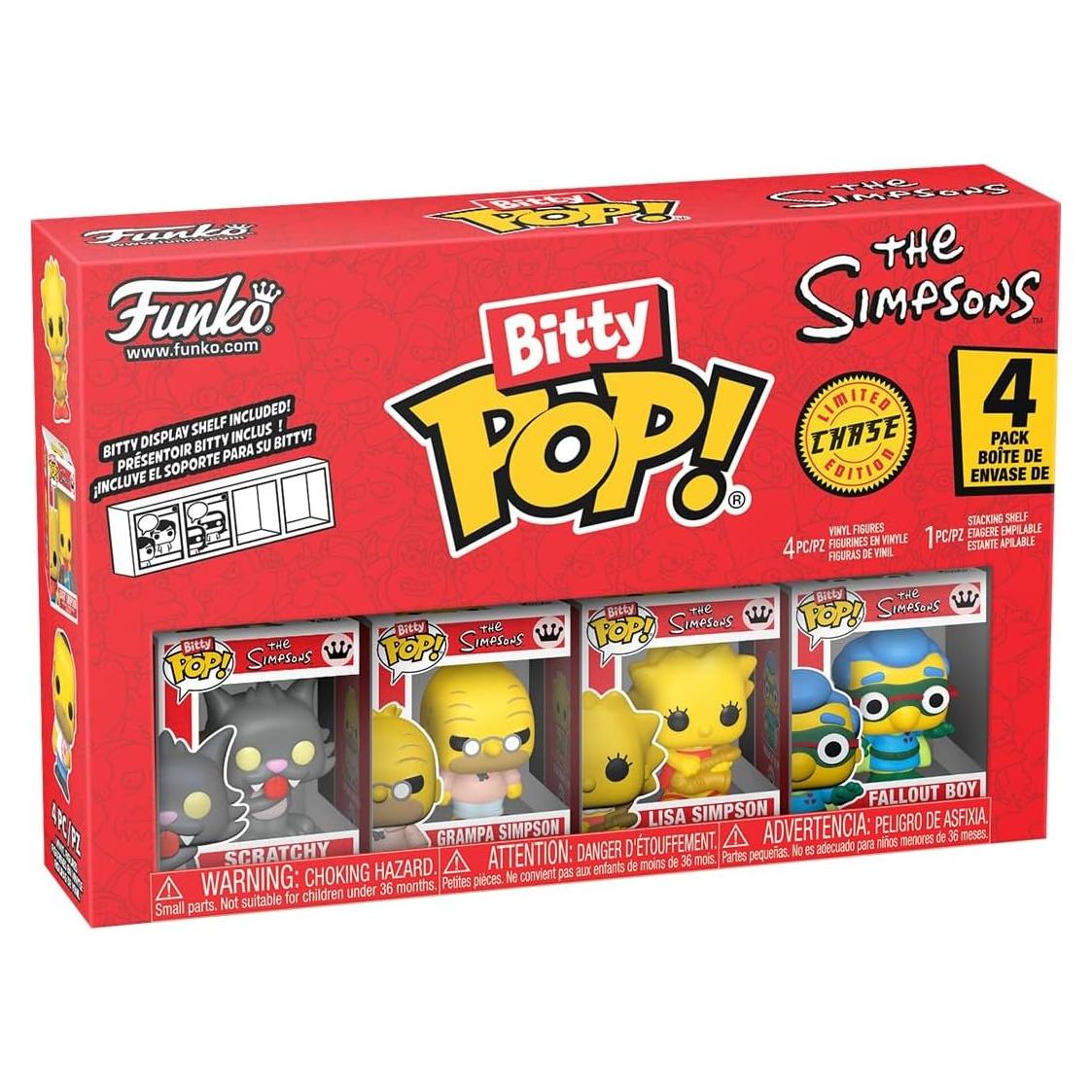 Funko Pop! Bitty Colección Simpsons - Scratchy, Abuelo y Lisa