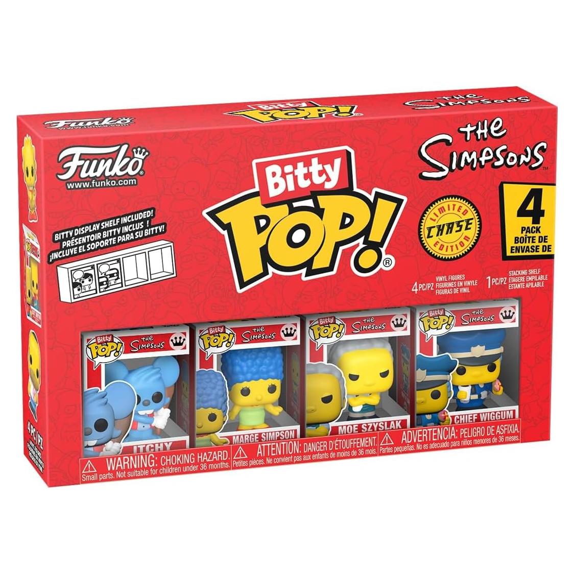 Funko Pop! Bitty Simpsons - Paquete de 4 figuras 2.3 cm