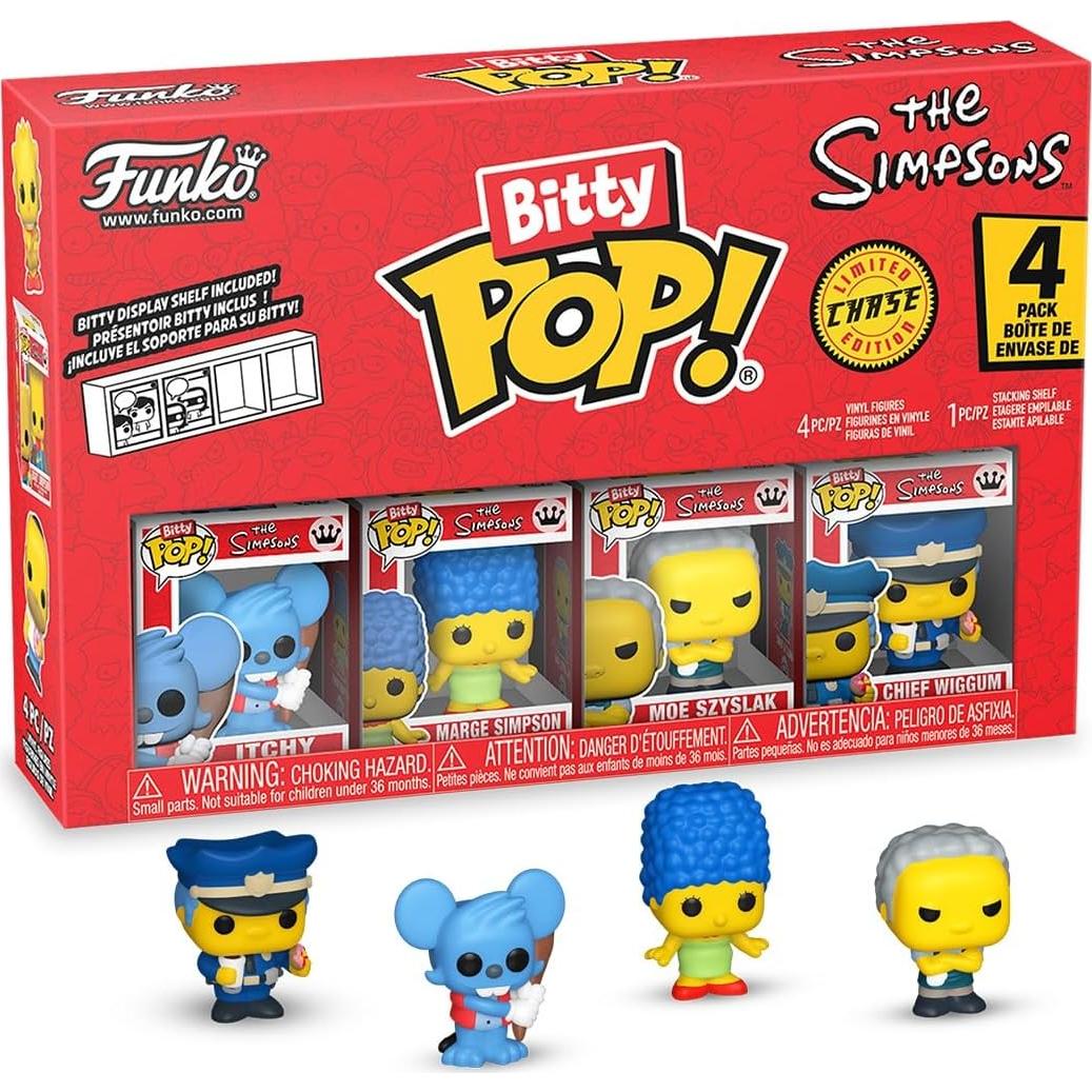 Funko Pop! Bitty Simpsons - Paquete de 4 figuras 2.3 cm