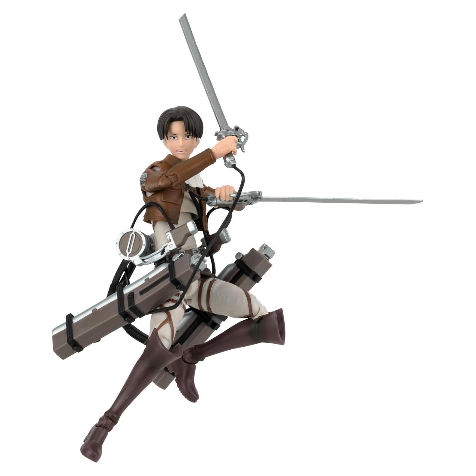 Figura de acción Total Anime Levi - 16.51 cm, Ataque de los Titanes