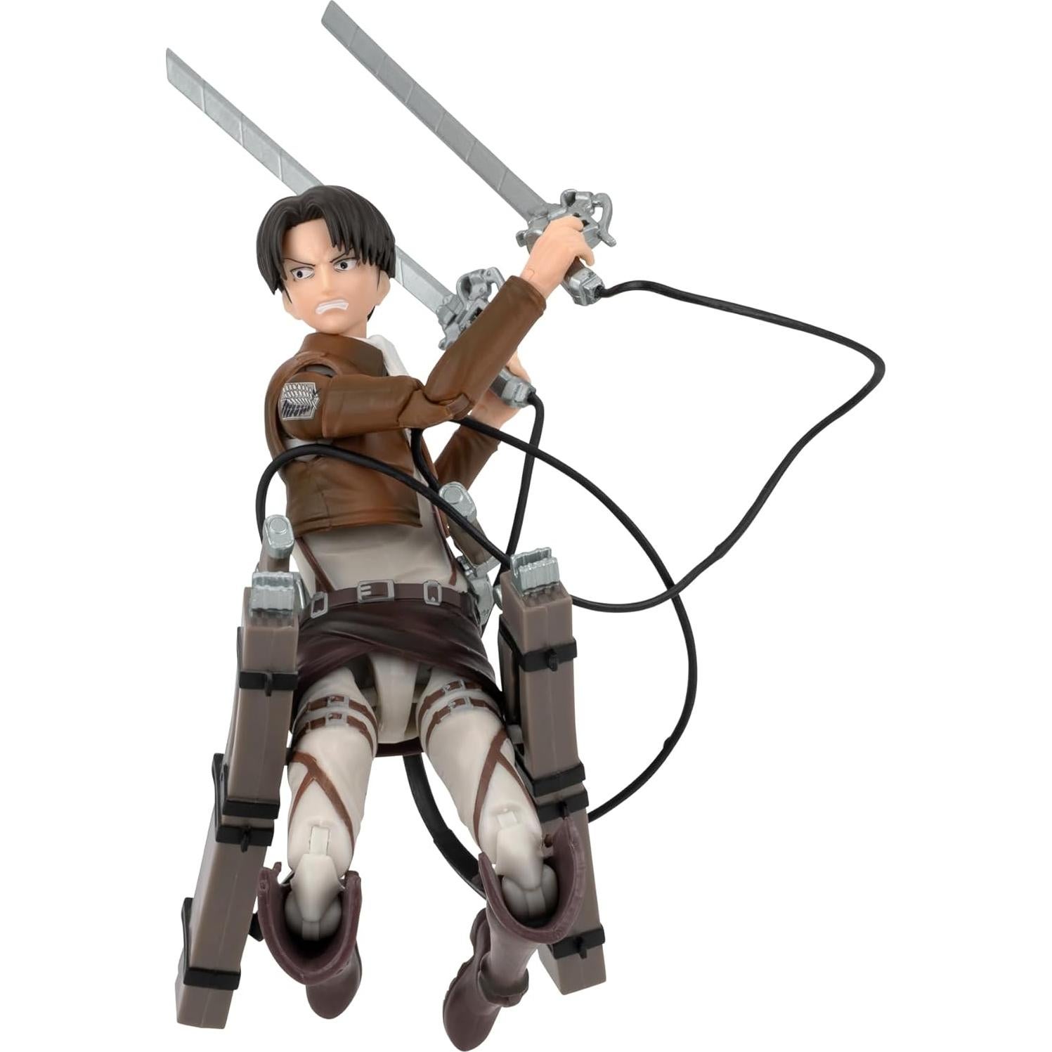 Figura de acción Total Anime Levi - 16.51 cm, Ataque de los Titanes