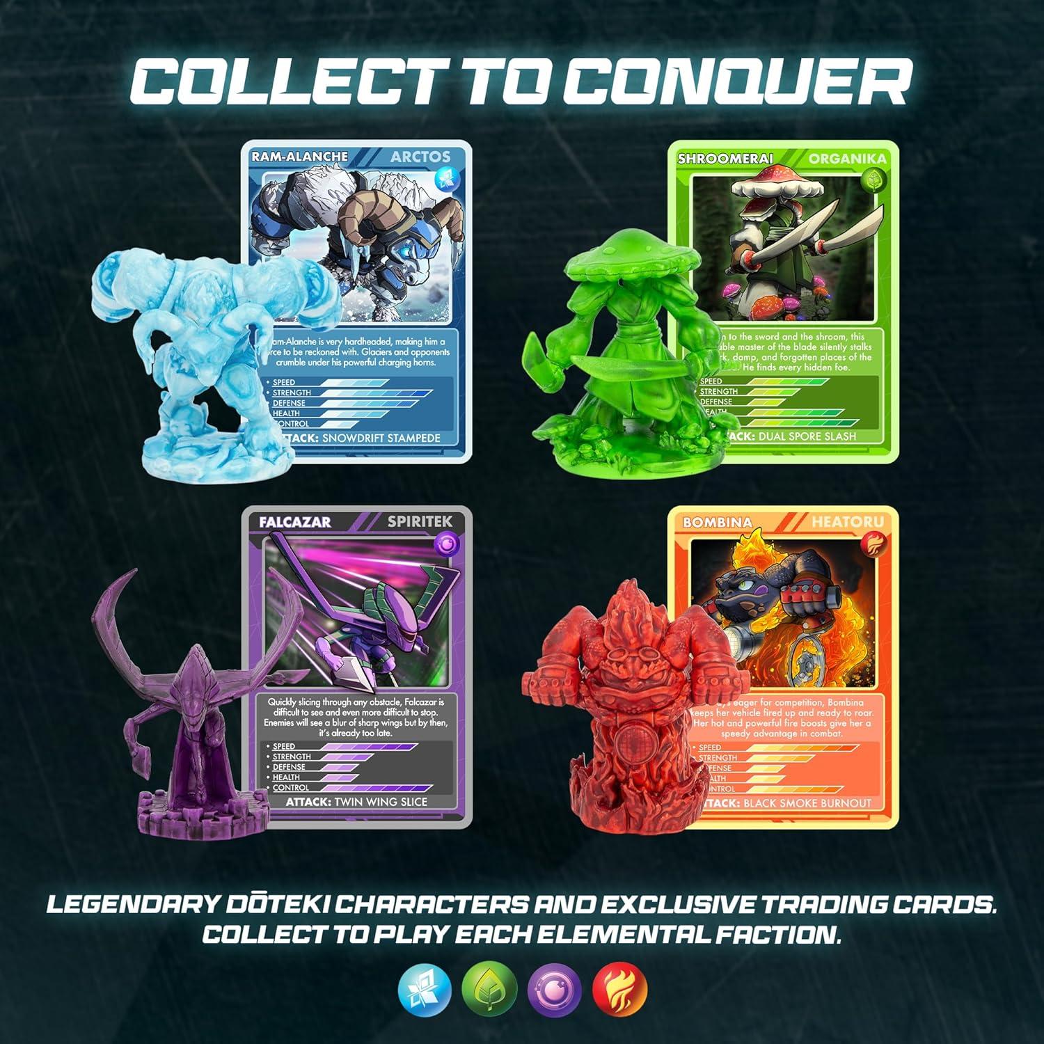 Paquete de Batalla Multijugador Doteki - Organika vs Spiritek - 2 Figuras