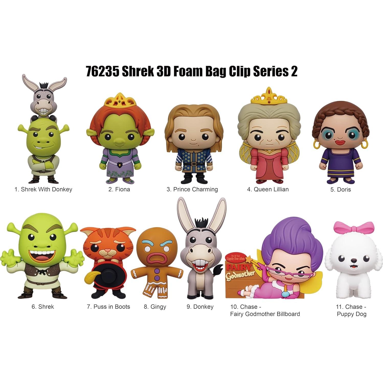 Clip de Bolsa Coleccionable Shrek 2 Monogram 3D 6.35cm