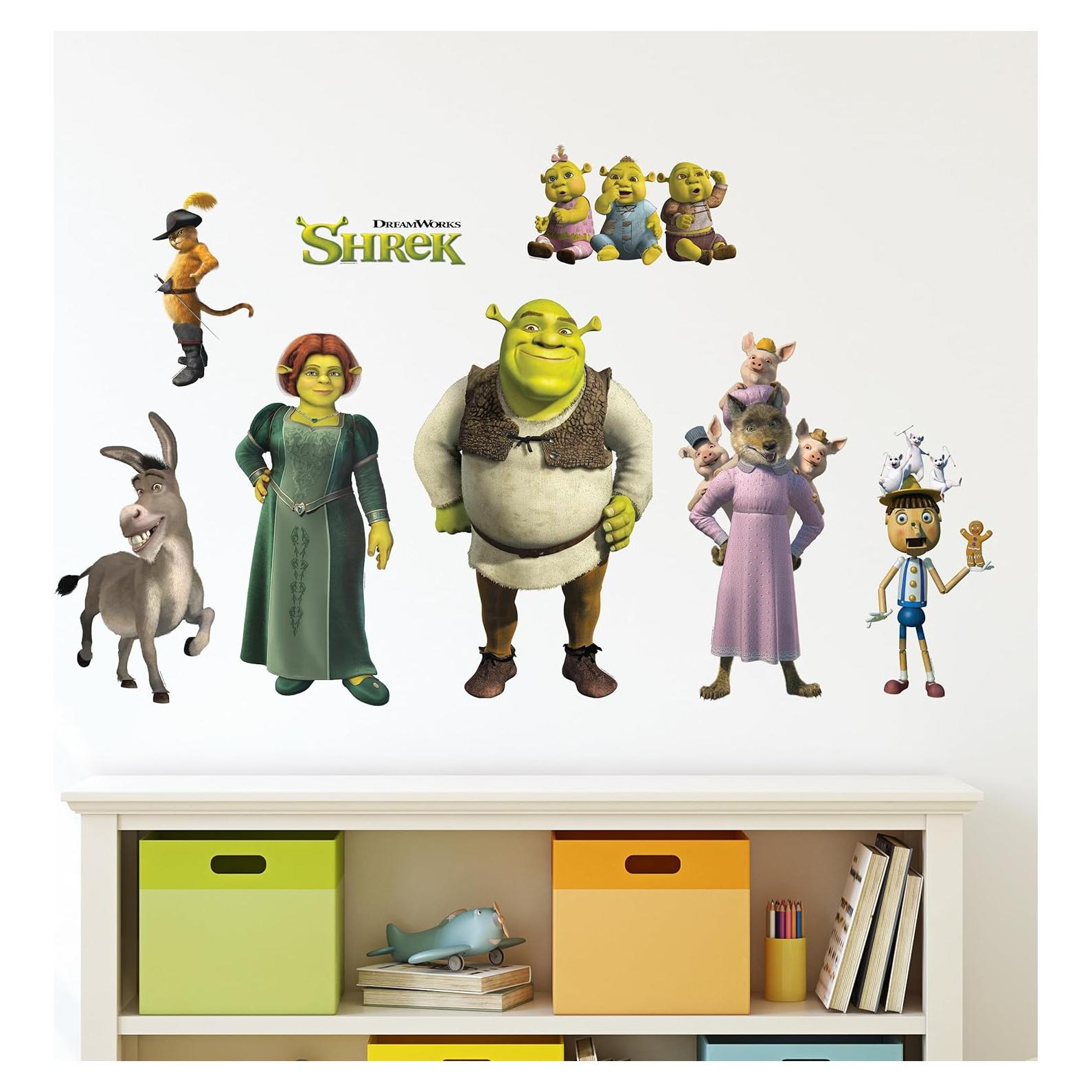 Calcomanías de Pared DreamWorks Shrek - Set de 8 Stickers
