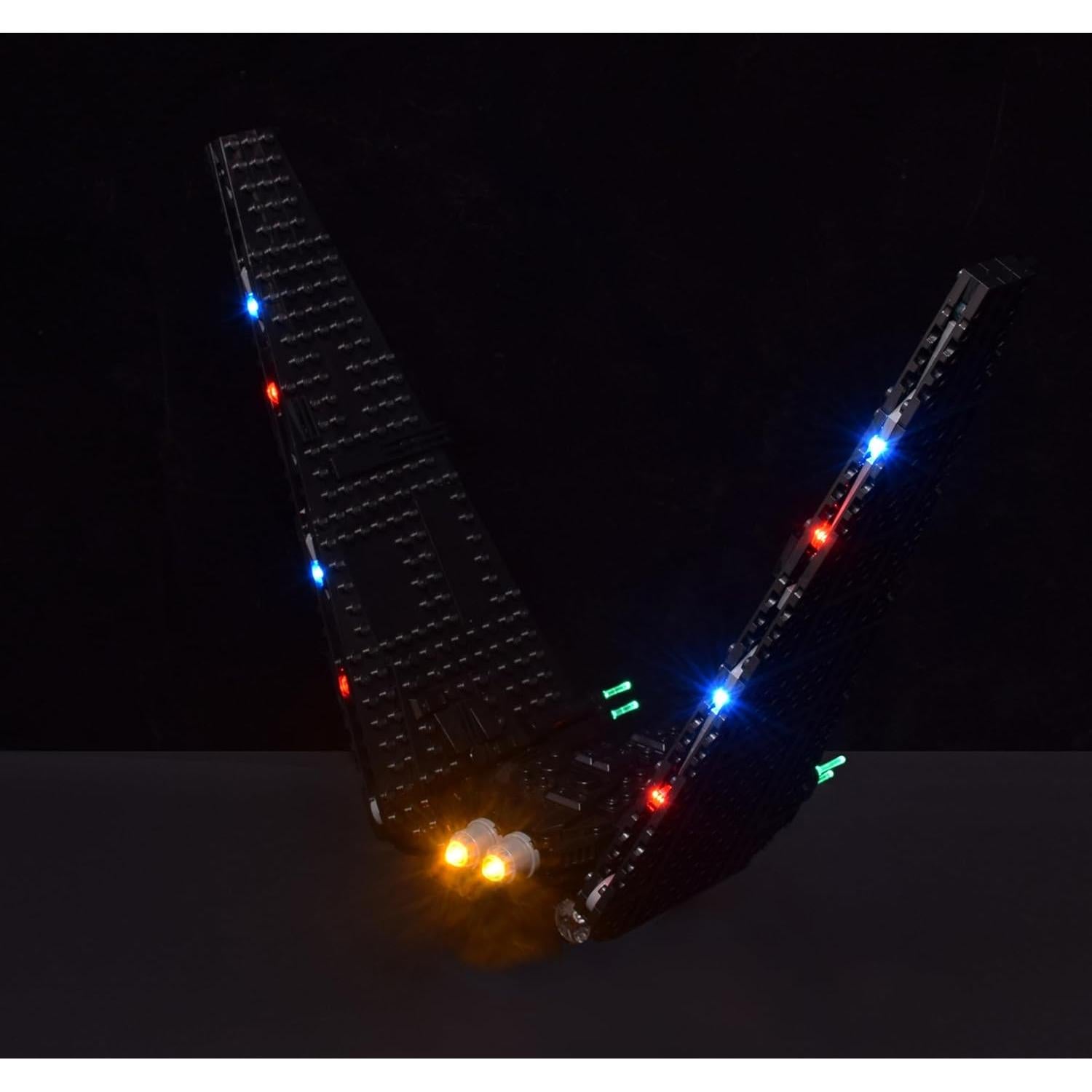 Kit de Iluminación LED LightGo para Nave Kylo Ren Compatible Lego