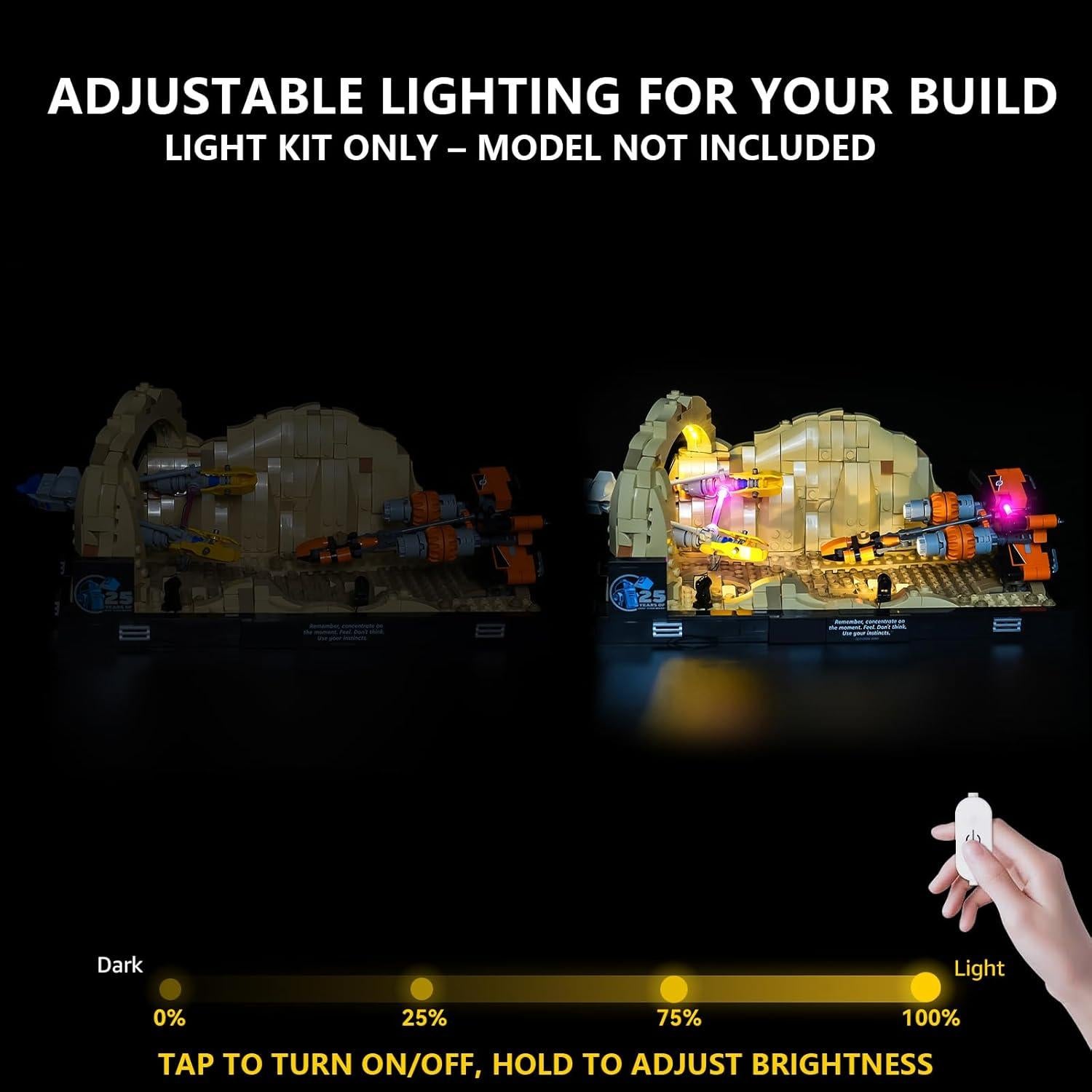 Kit de Iluminación LED BrickSoul para LEGO 75380 - Dimmable
