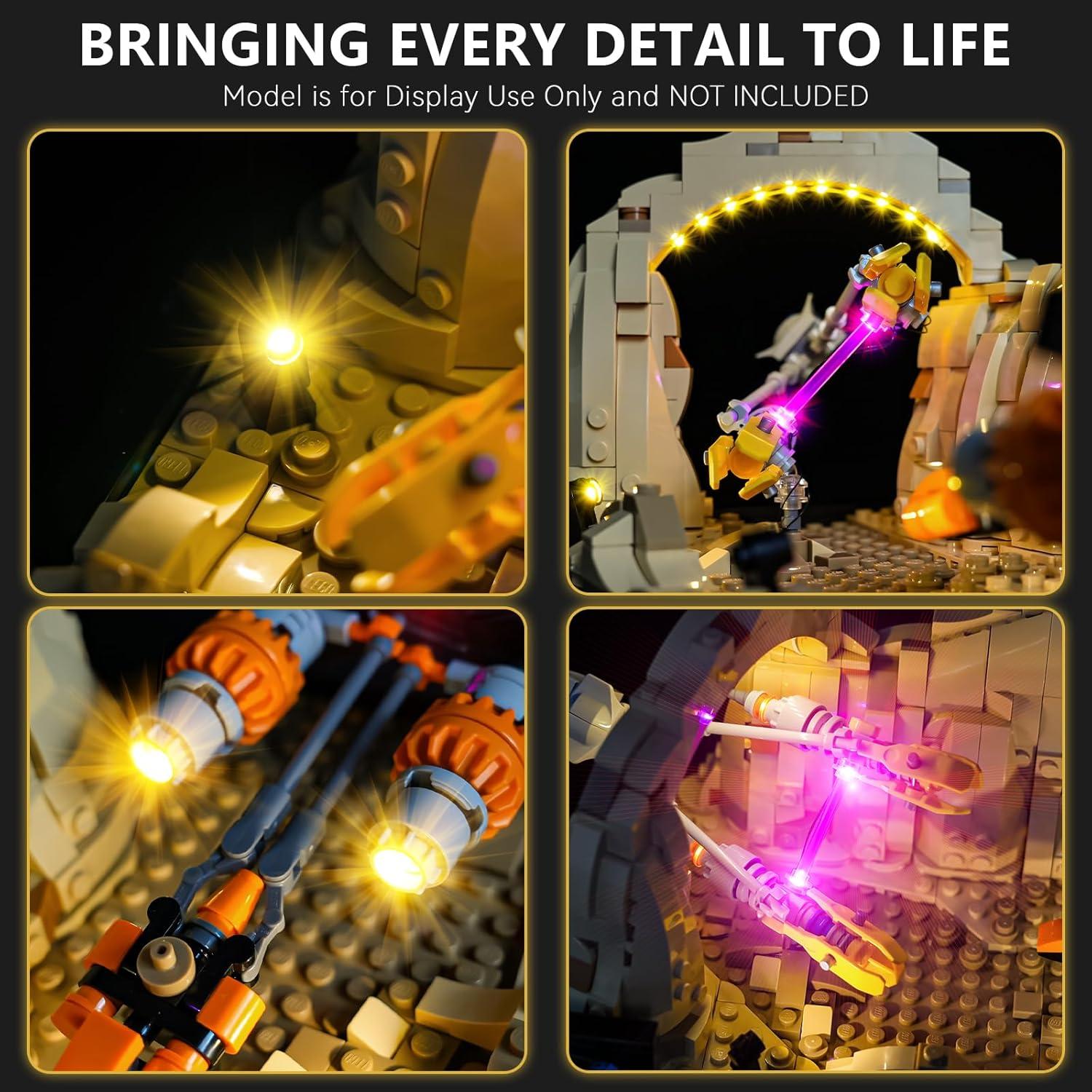 Kit de Iluminación LED BrickSoul para LEGO 75380 - Dimmable