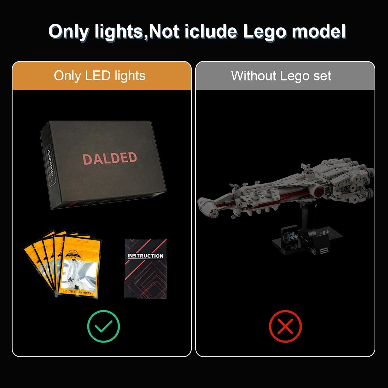 Kit de Iluminación LED DALDED para Lego 75376 Star Wars