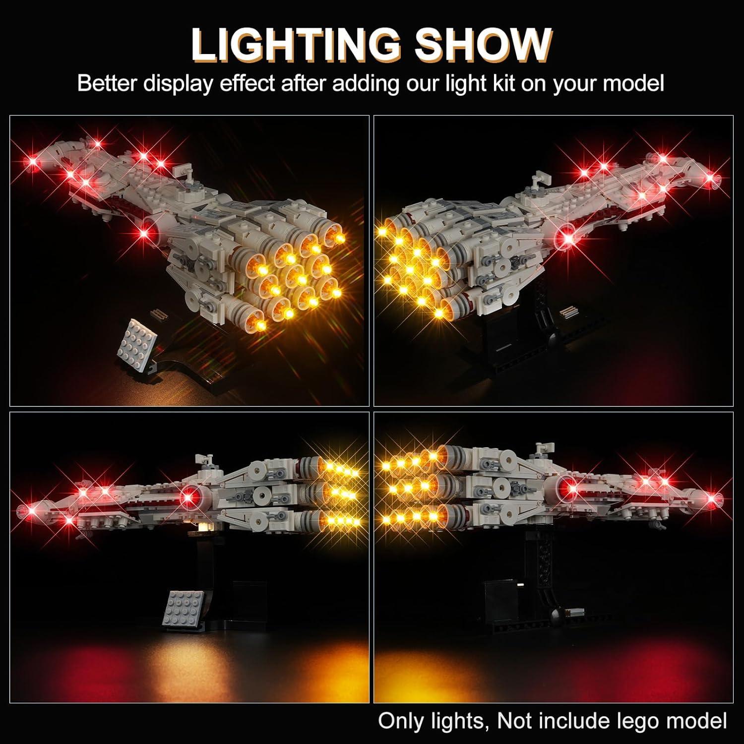 Kit de Iluminación LED DALDED para Lego 75376 Star Wars