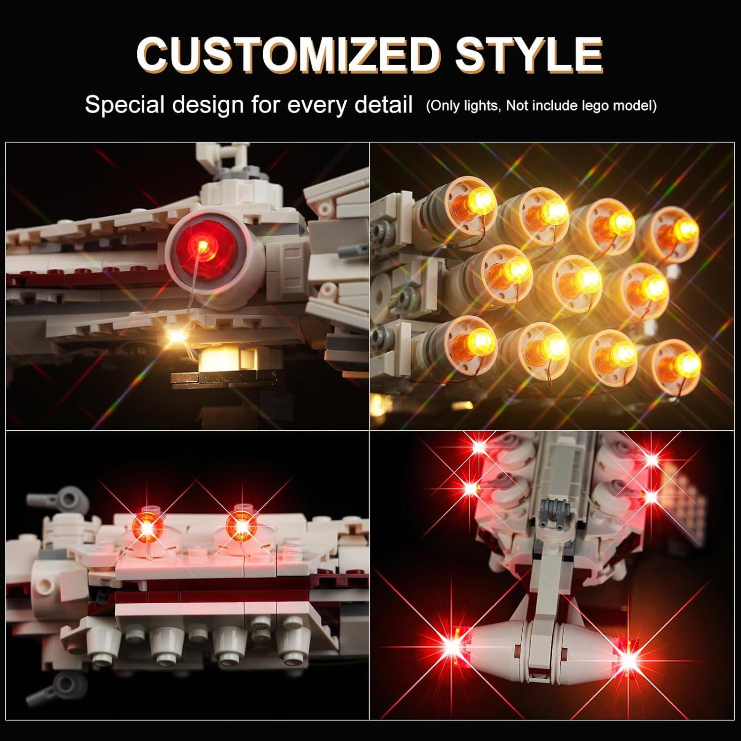 Kit de Iluminación LED DALDED para Lego 75376 Star Wars