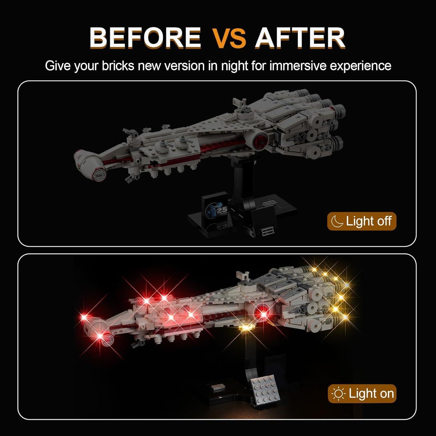 Kit de Iluminación LED DALDED para Lego 75376 Star Wars