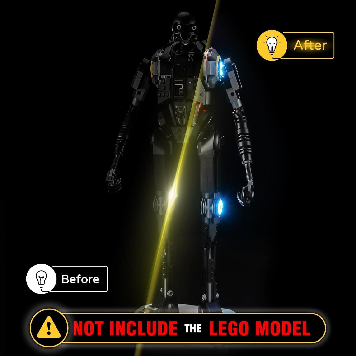 Kit de Luz LED Yeabricks para Lego 75434 K-2SO Star Wars