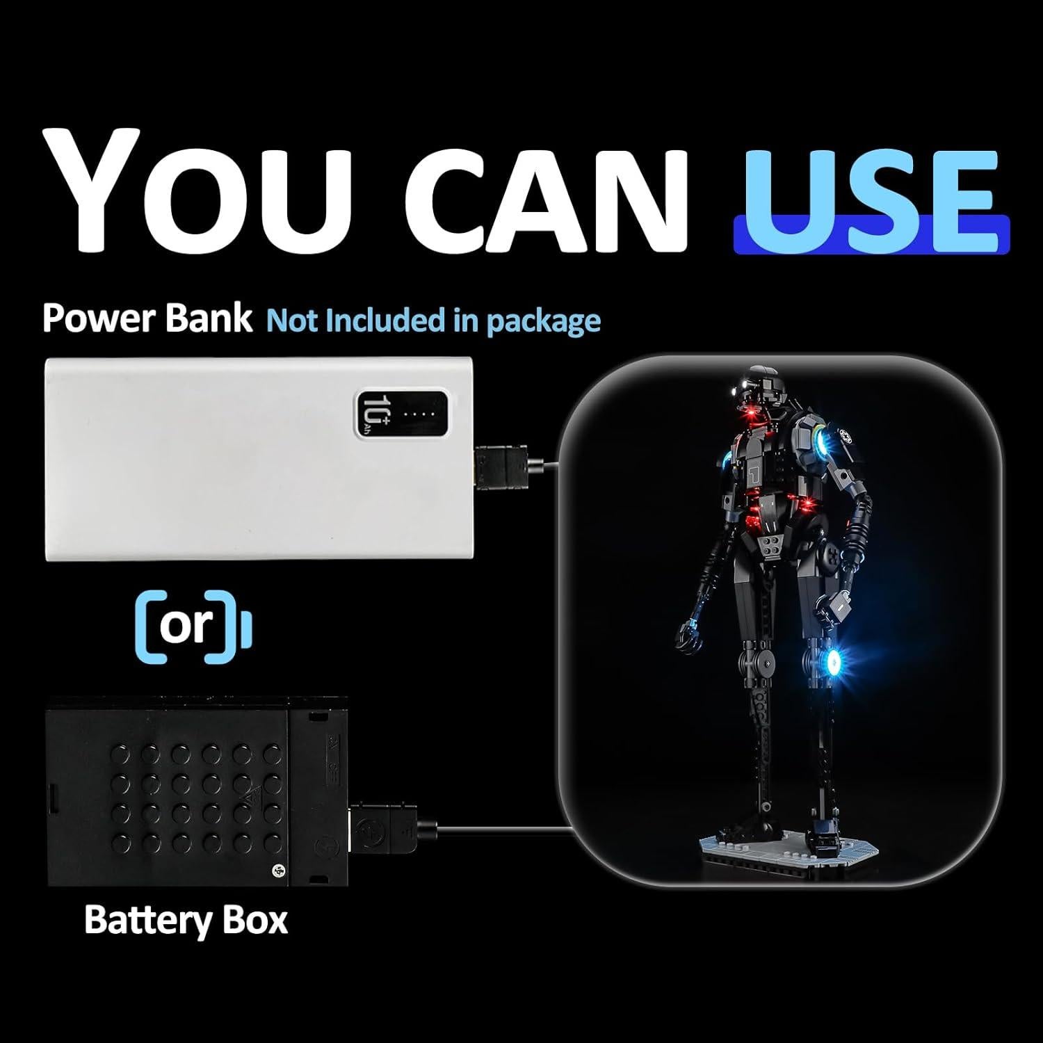 Kit de Luz LED Yeabricks para Lego 75434 K-2SO Star Wars