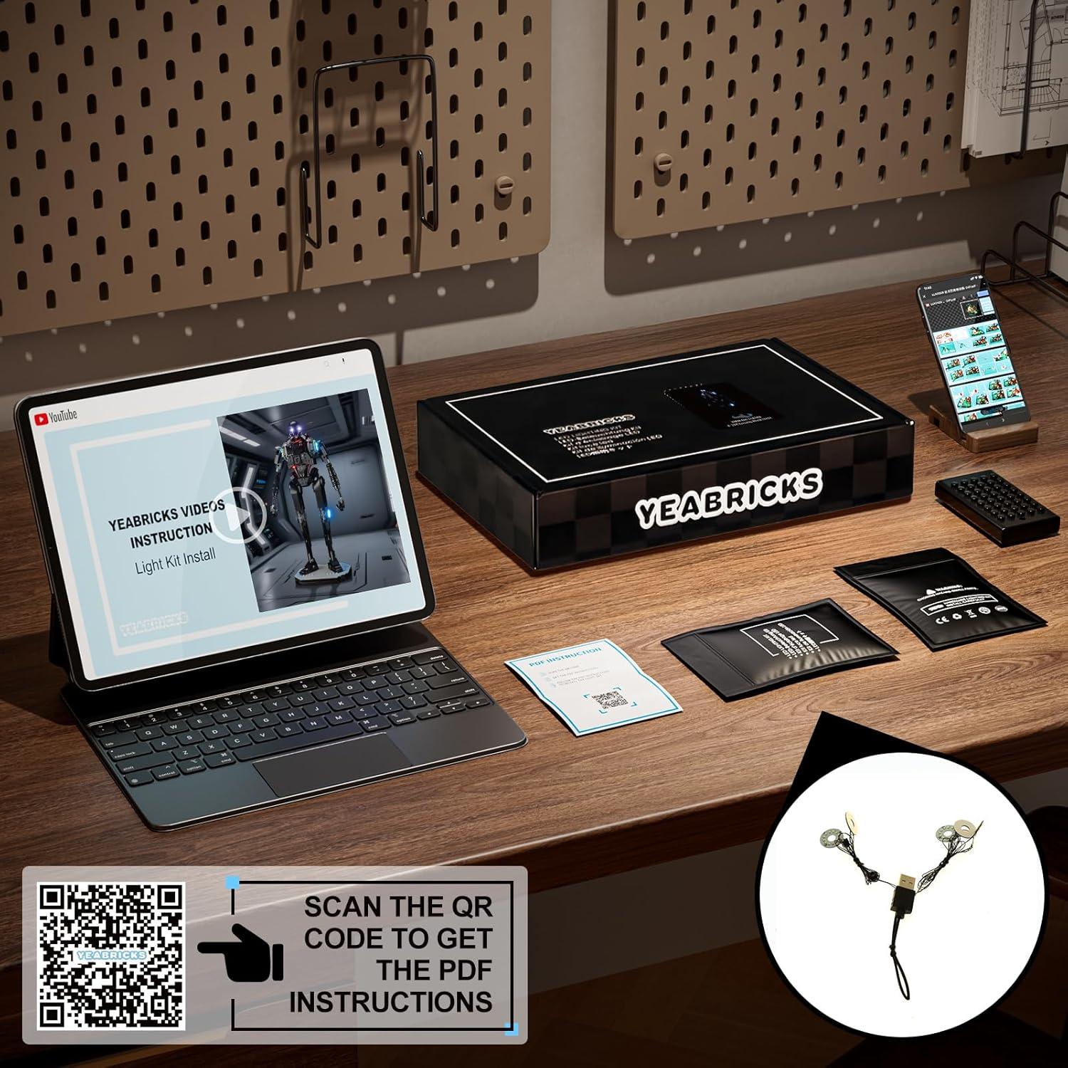 Kit de Luz LED Yeabricks para Lego 75434 K-2SO Star Wars