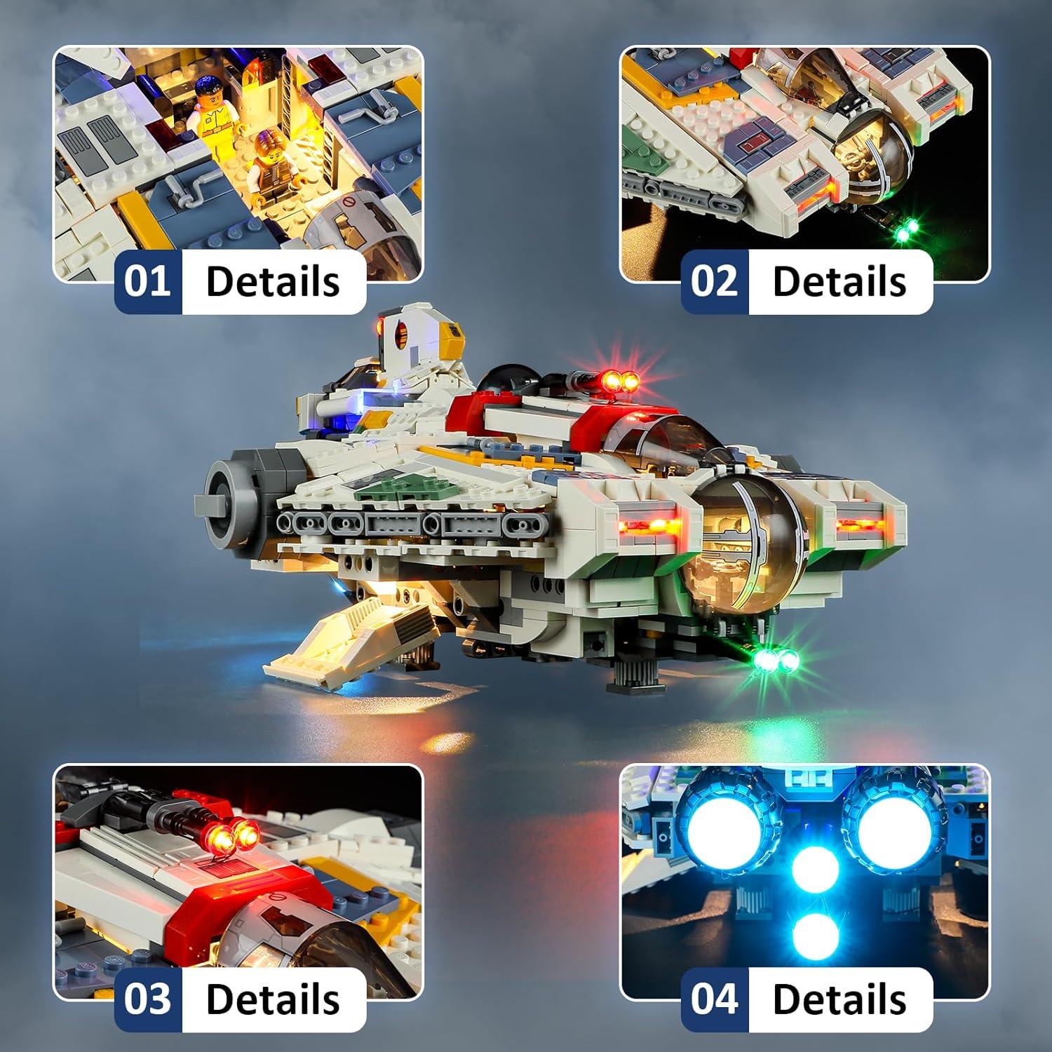 Kit de luces LED Mililier para Lego Star Wars 75357