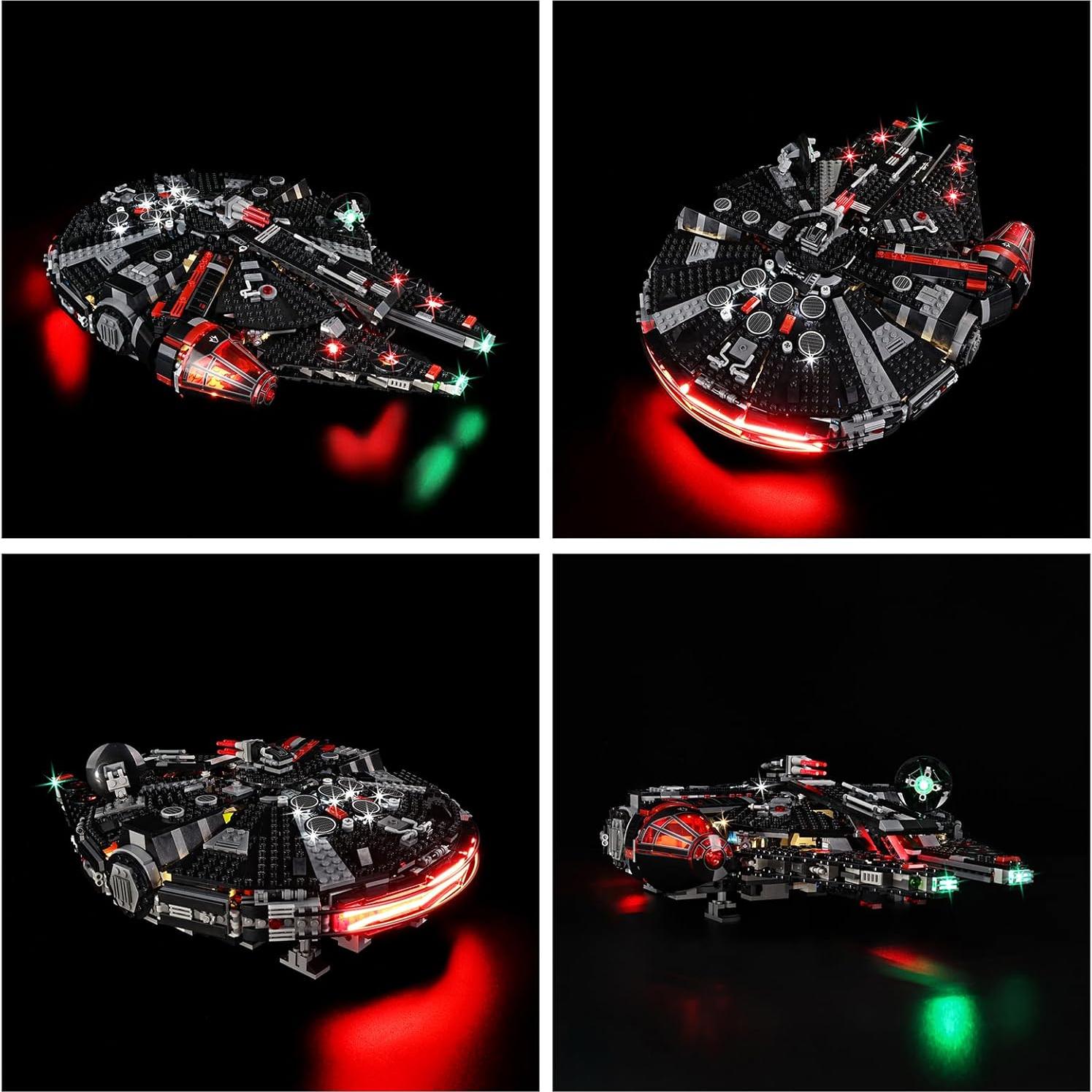 Kit de Luz LED Kyglaring para Lego 75389 Dark Falcon