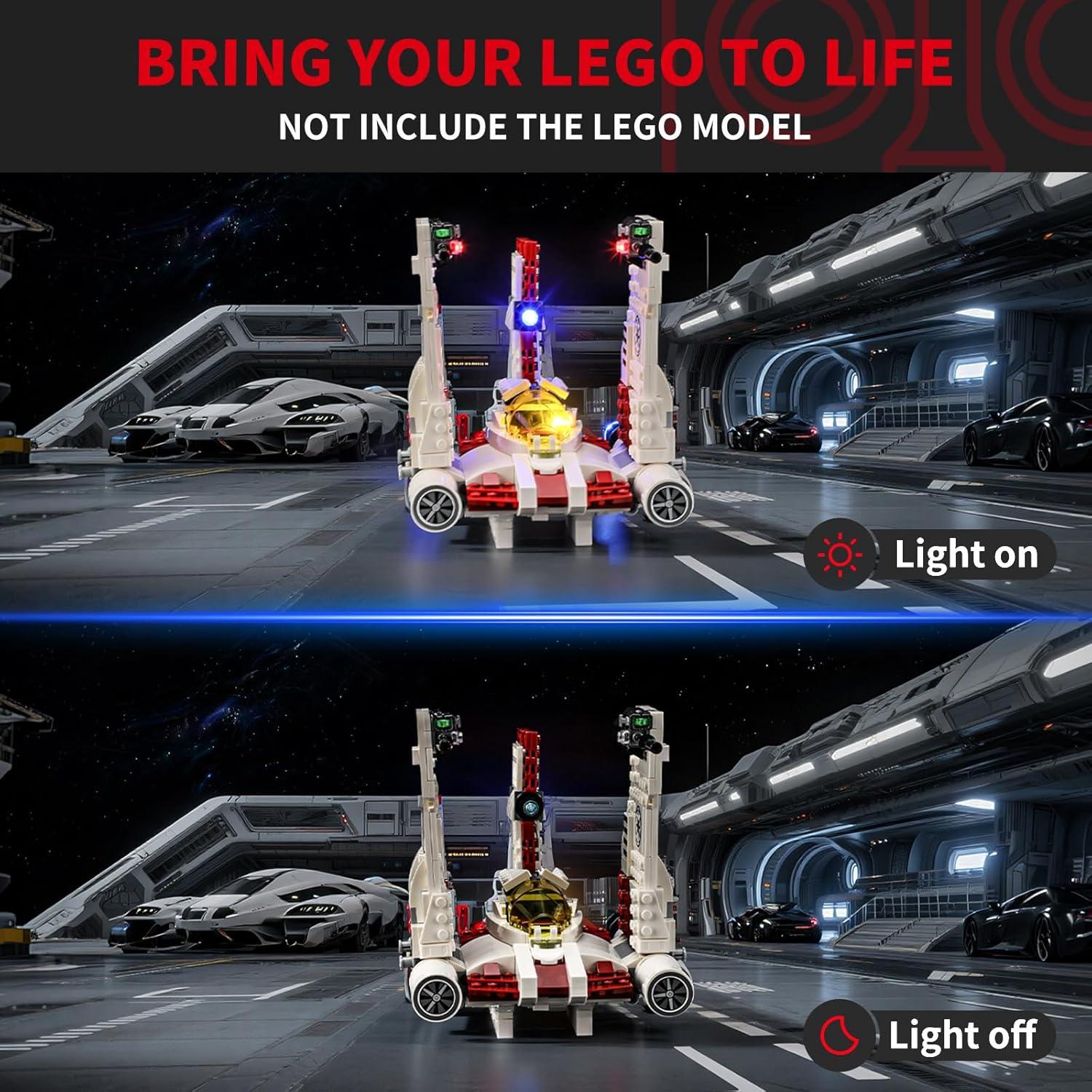 Kit de Luz LED BRIKSMAX 75432 para LEGO V-19 Torrent