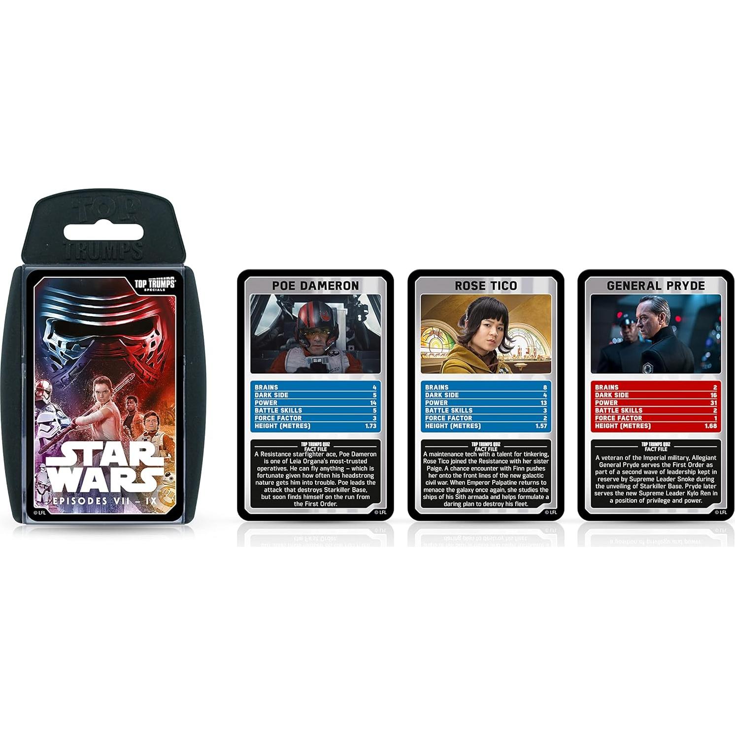 Juego de Cartas Top Trumps Star Wars 7-9 - Para 2+ Jugadores