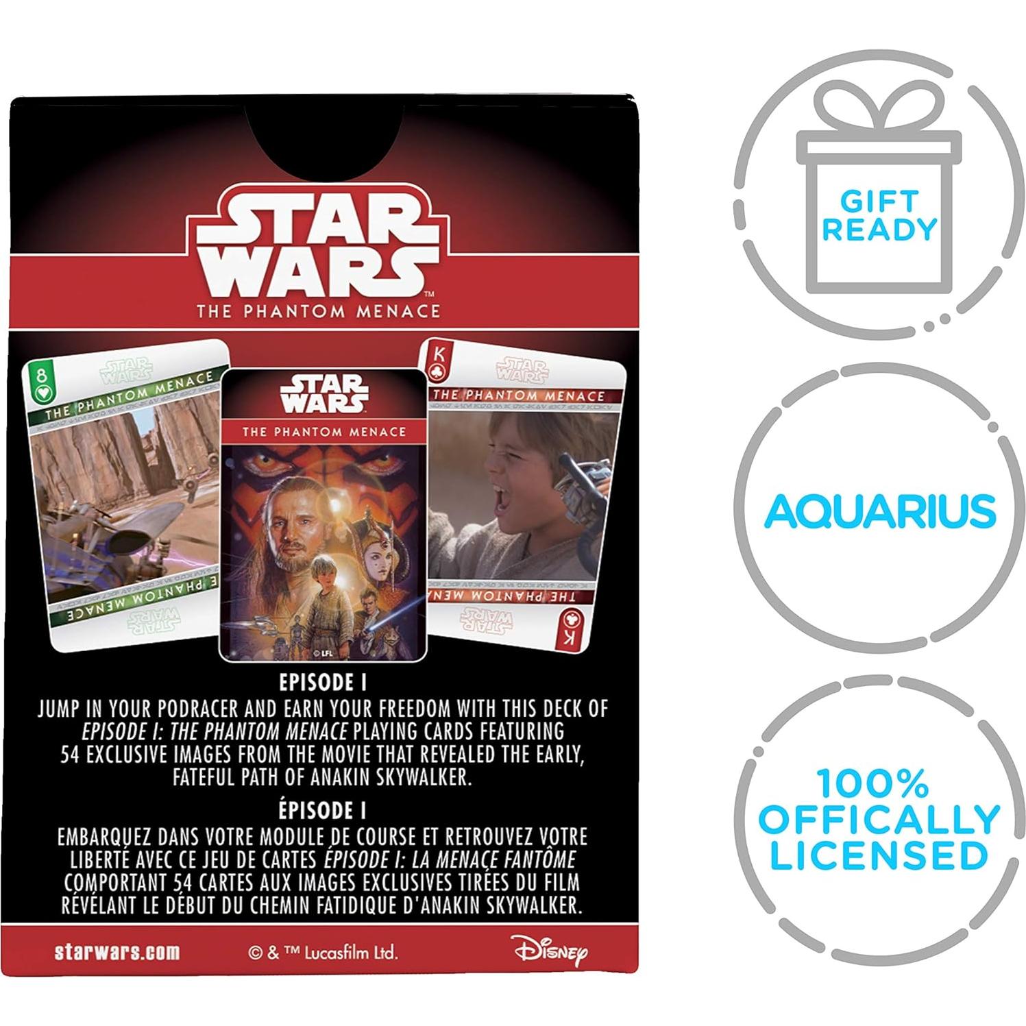 Baraja de Cartas Star Wars Episodio 1 Tamaño Póker