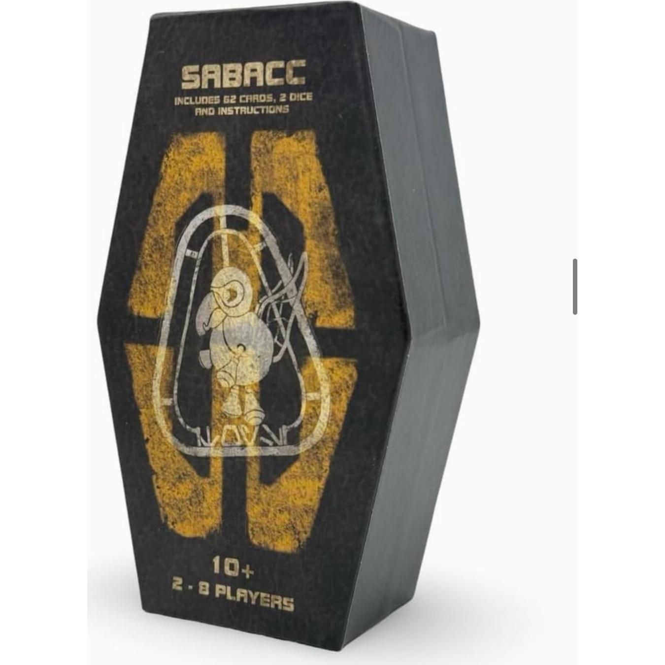 Juego de Cartas Sabacc DTM - 62 Cartas y 2 Dados, 2-8 Jugadores