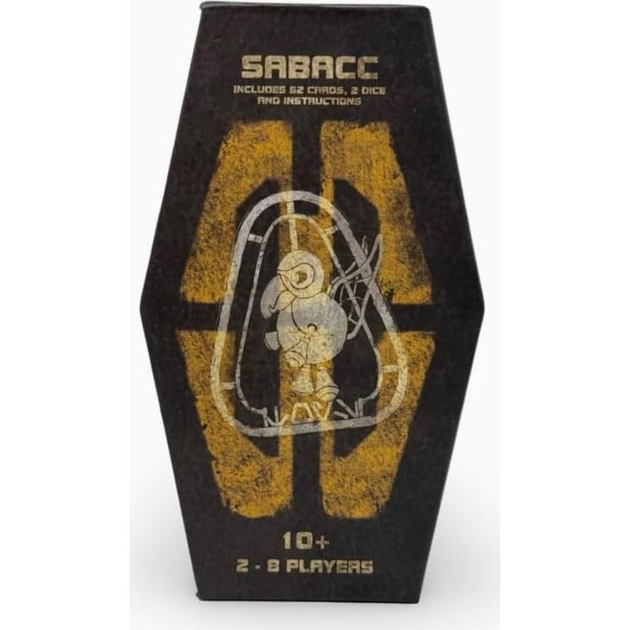 Juego de Cartas Sabacc DTM - 62 Cartas y 2 Dados, 2-8 Jugadores