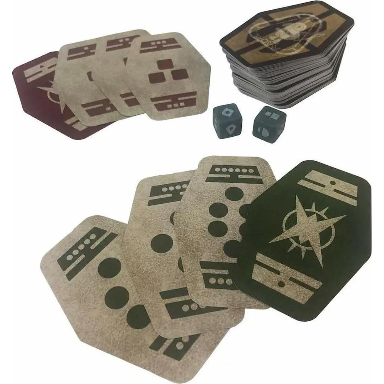 Juego de Cartas Sabacc DTM - 62 Cartas y 2 Dados, 2-8 Jugadores