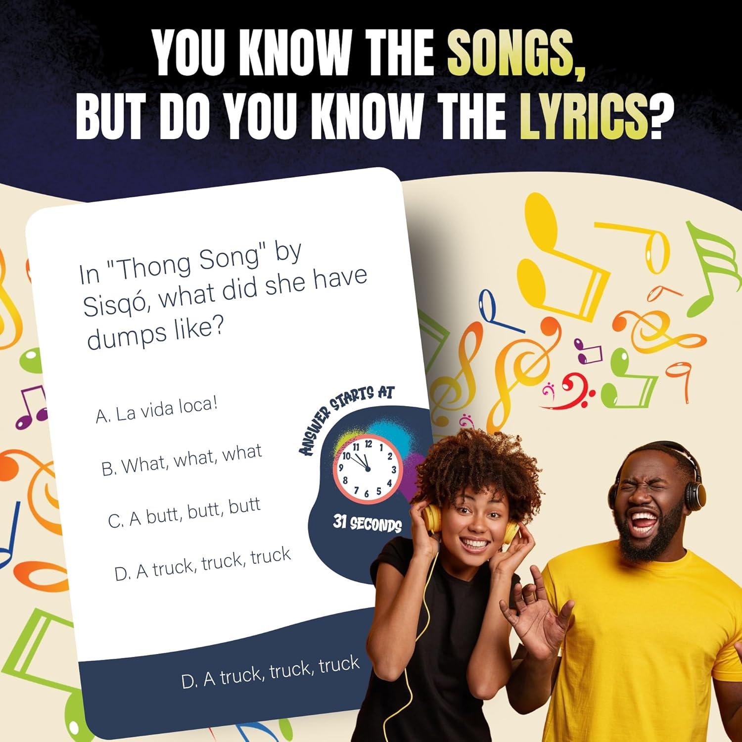 Juego de Trivia R&B de los 90 - Lyric Legend - 3 en 1
