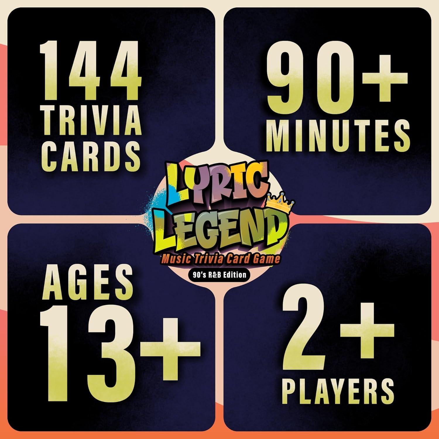 Juego de Trivia R&B de los 90 - Lyric Legend - 3 en 1
