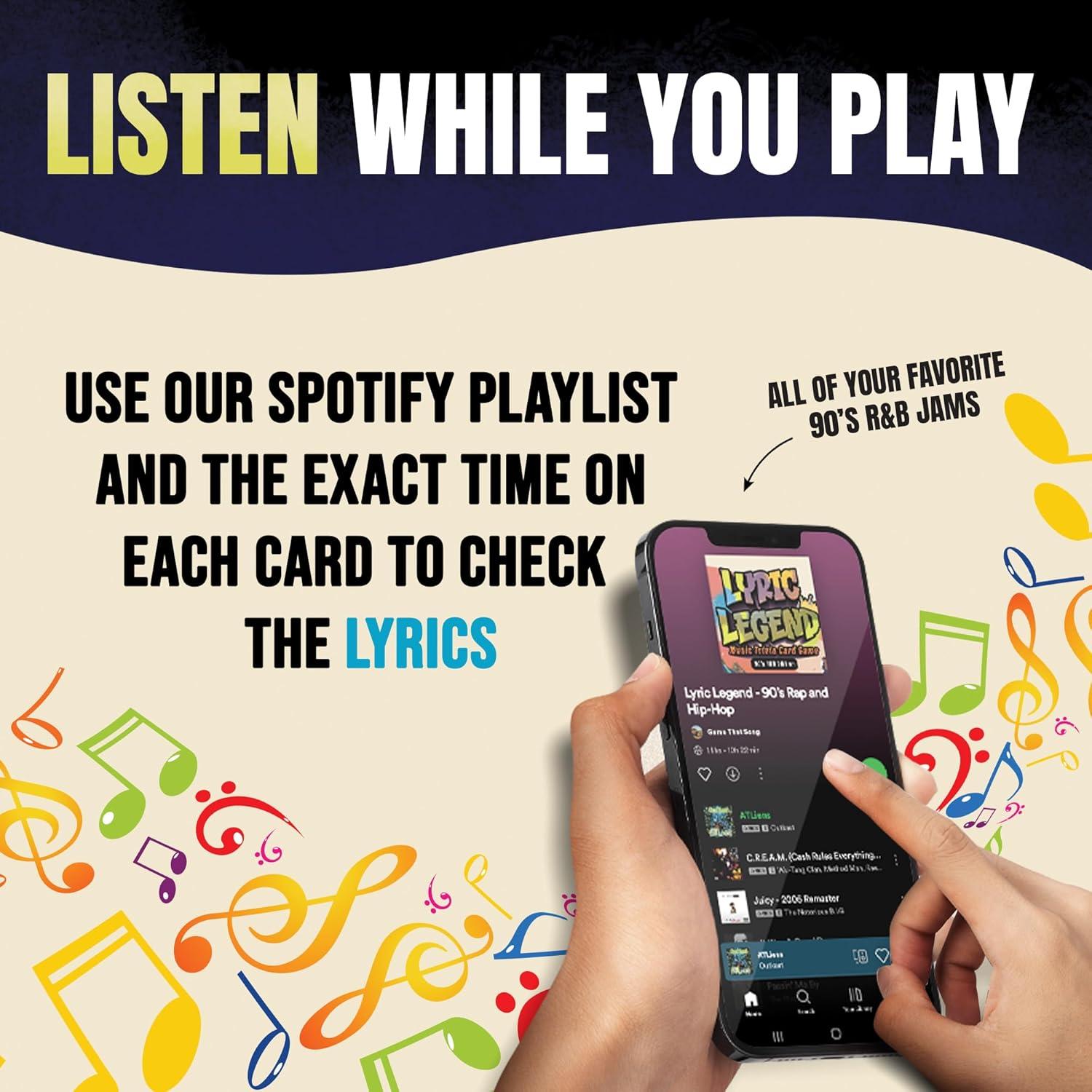 Juego de Trivia R&B de los 90 - Lyric Legend - 3 en 1