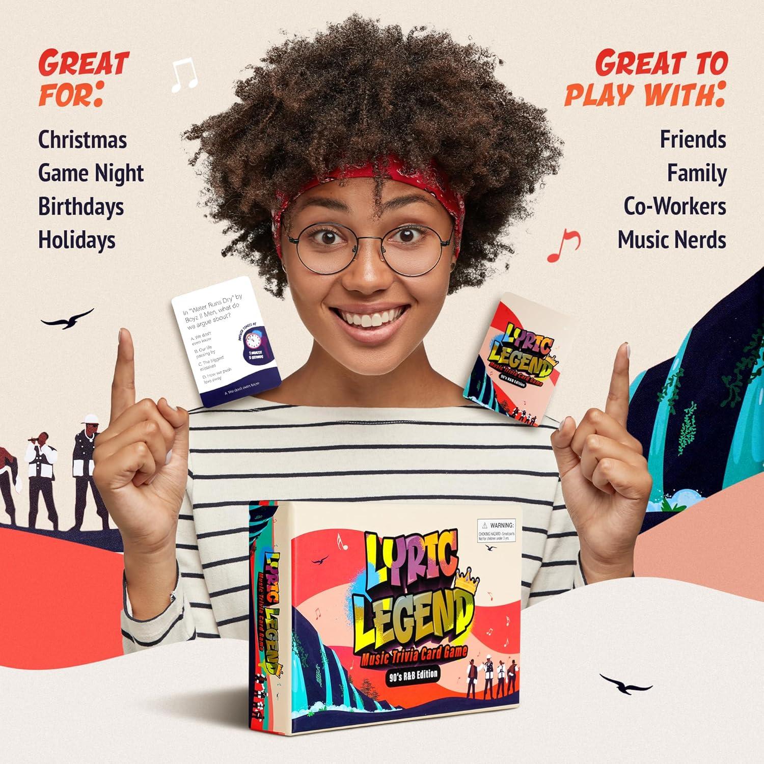 Juego de Trivia R&B de los 90 - Lyric Legend - 3 en 1