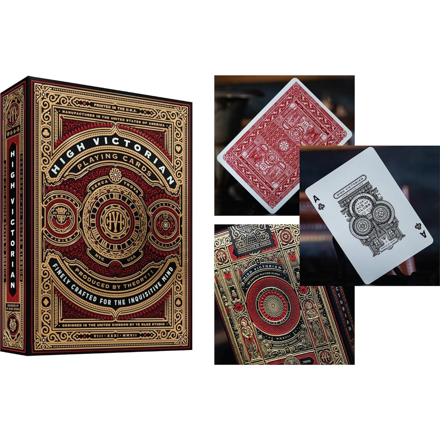 Paquete de 6 Barajas de Cartas Theory11 - Alto Victoriano y Monarcas