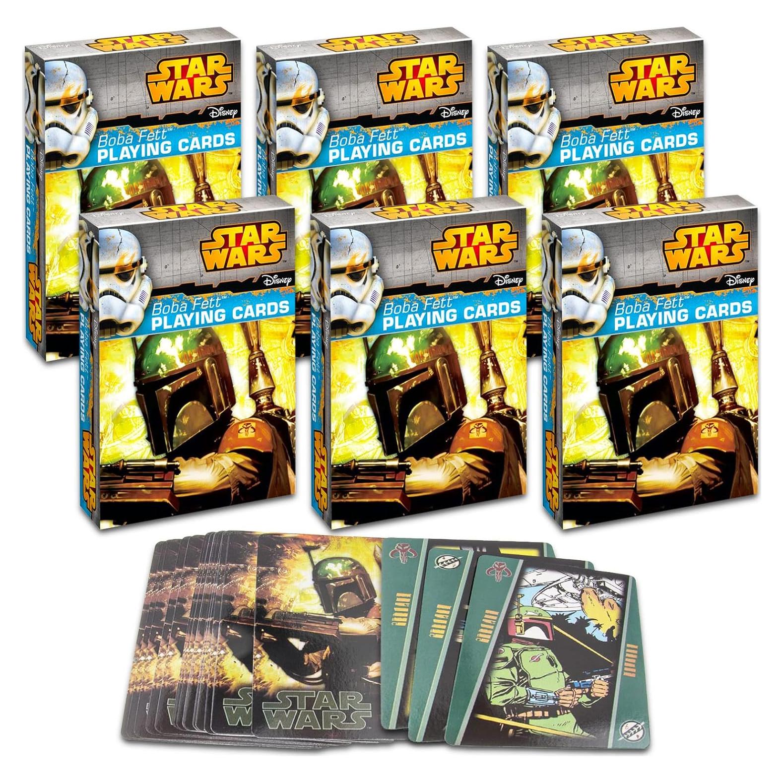 Juego de Cartas Clásico Disney Star Wars - 6 Barajas Boba Fett