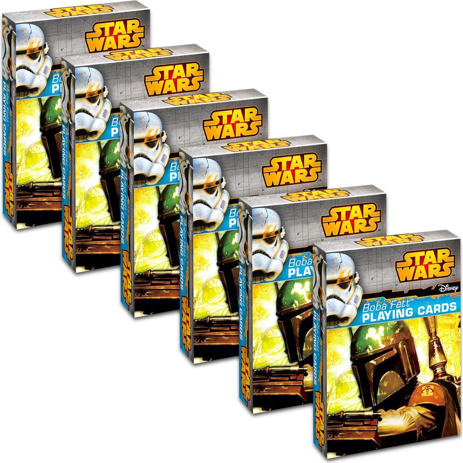 Juego de Cartas Clásico Disney Star Wars - 6 Barajas Boba Fett