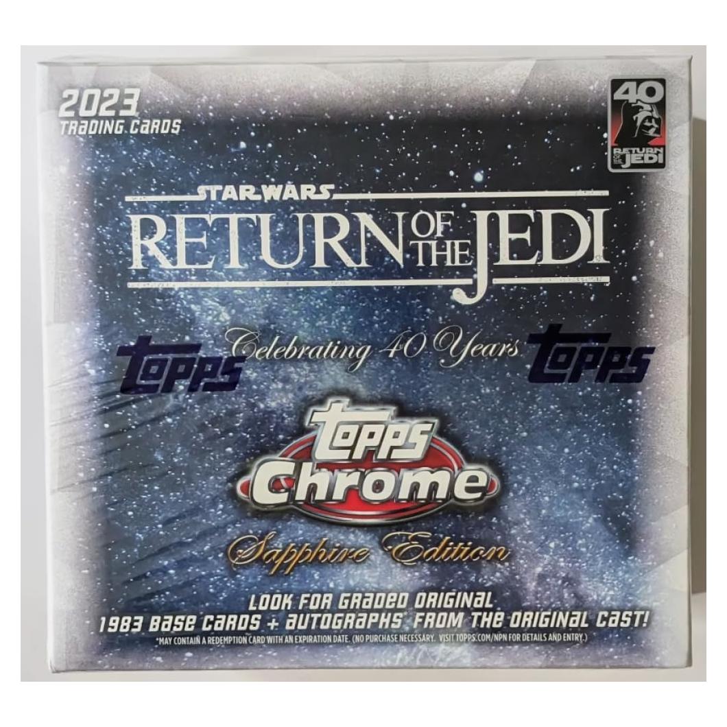 Caja Hobby Topps Chrome Zafiro Star Wars 2023 - 32 Cartas