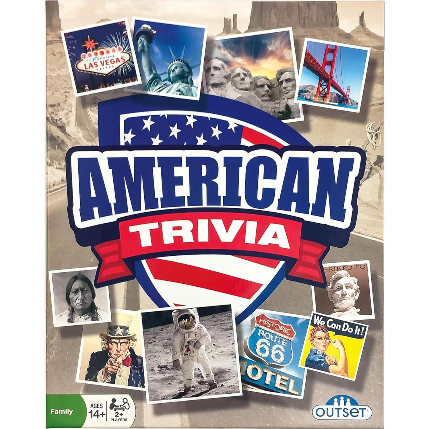 Juego de Trivia Americana Outset Media - 1000 Preguntas 5 Categorías
