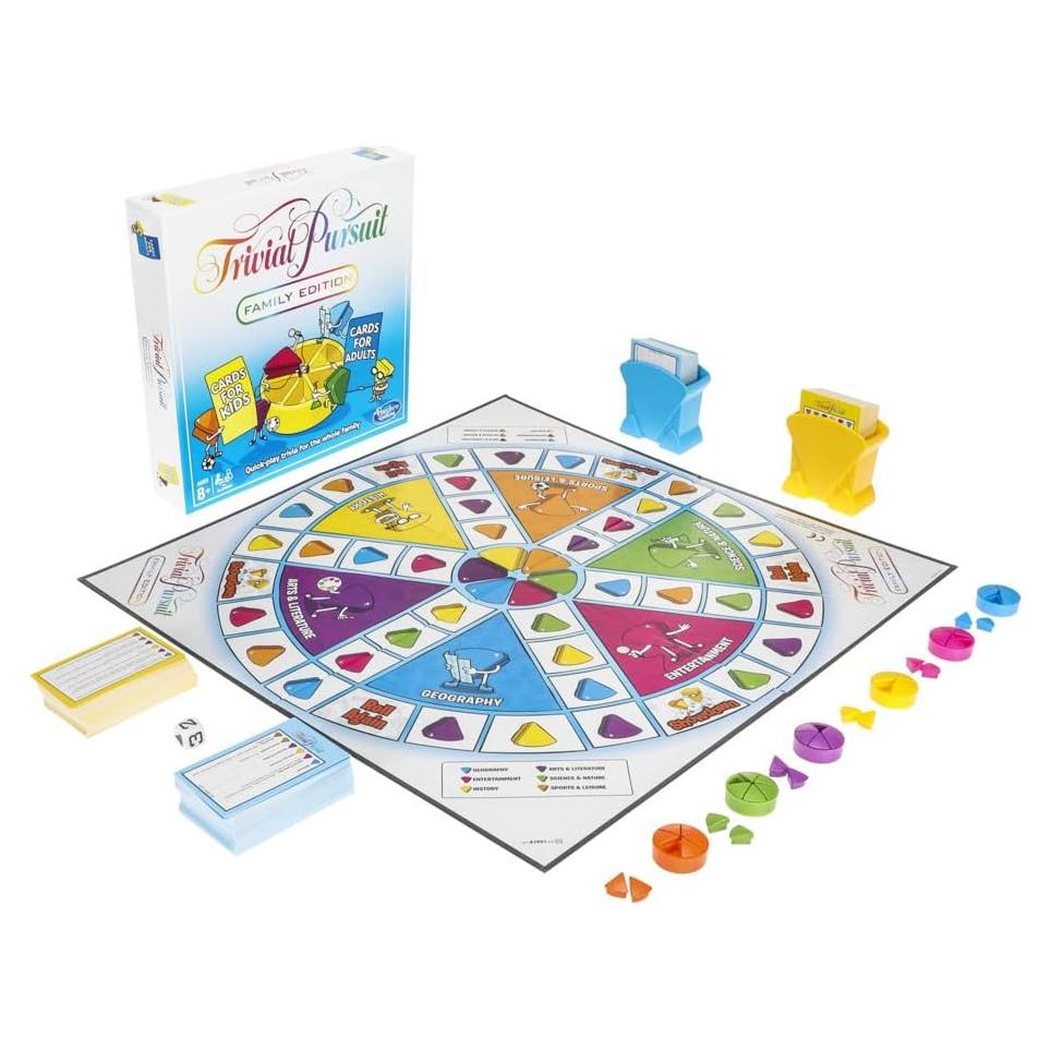 Juego de Mesa Trivial Pursuit Familiar Hasbro para 2-4 Jugadores