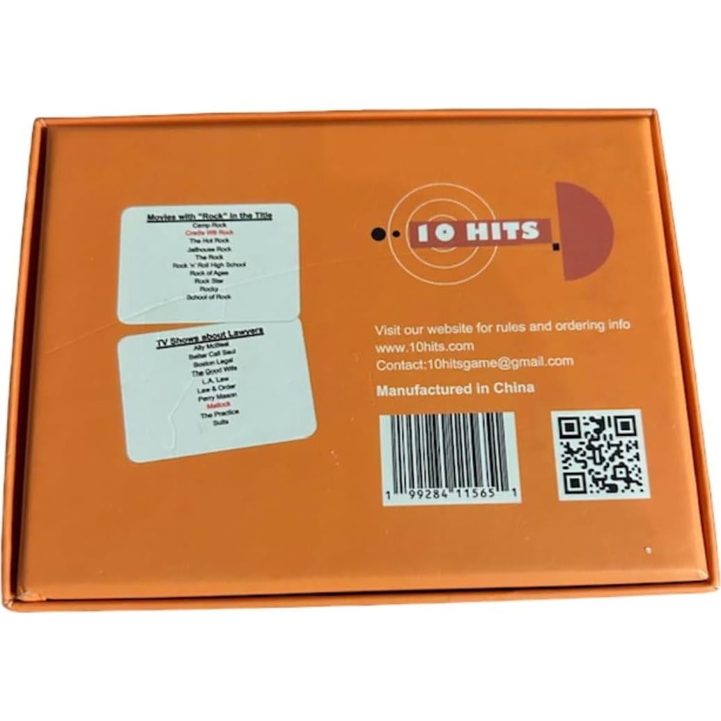 Juego de Cartas de Trivia de TV y Películas Vart Games - 375 Preguntas